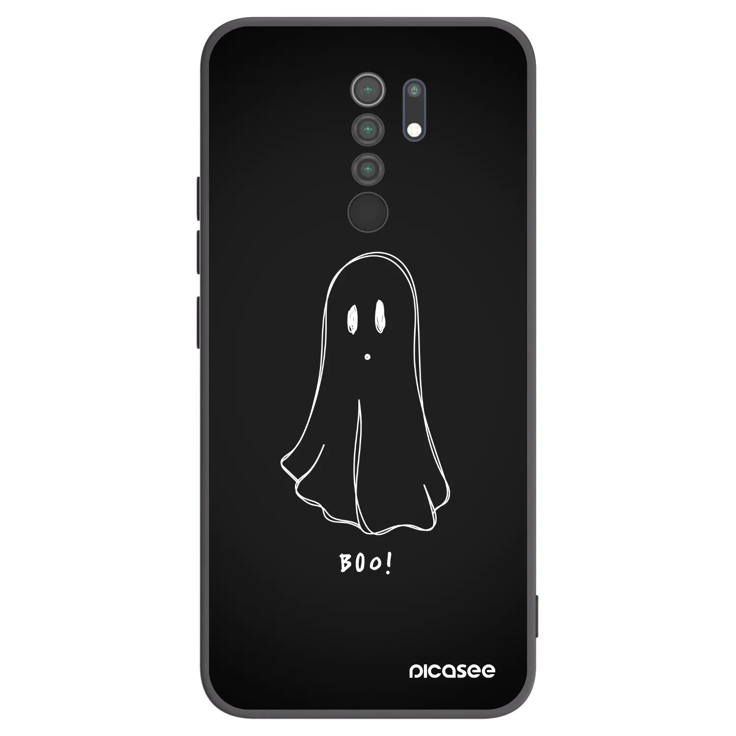 Picasee silikónový čierny obal pre Xiaomi Redmi 9 - Ghost 2