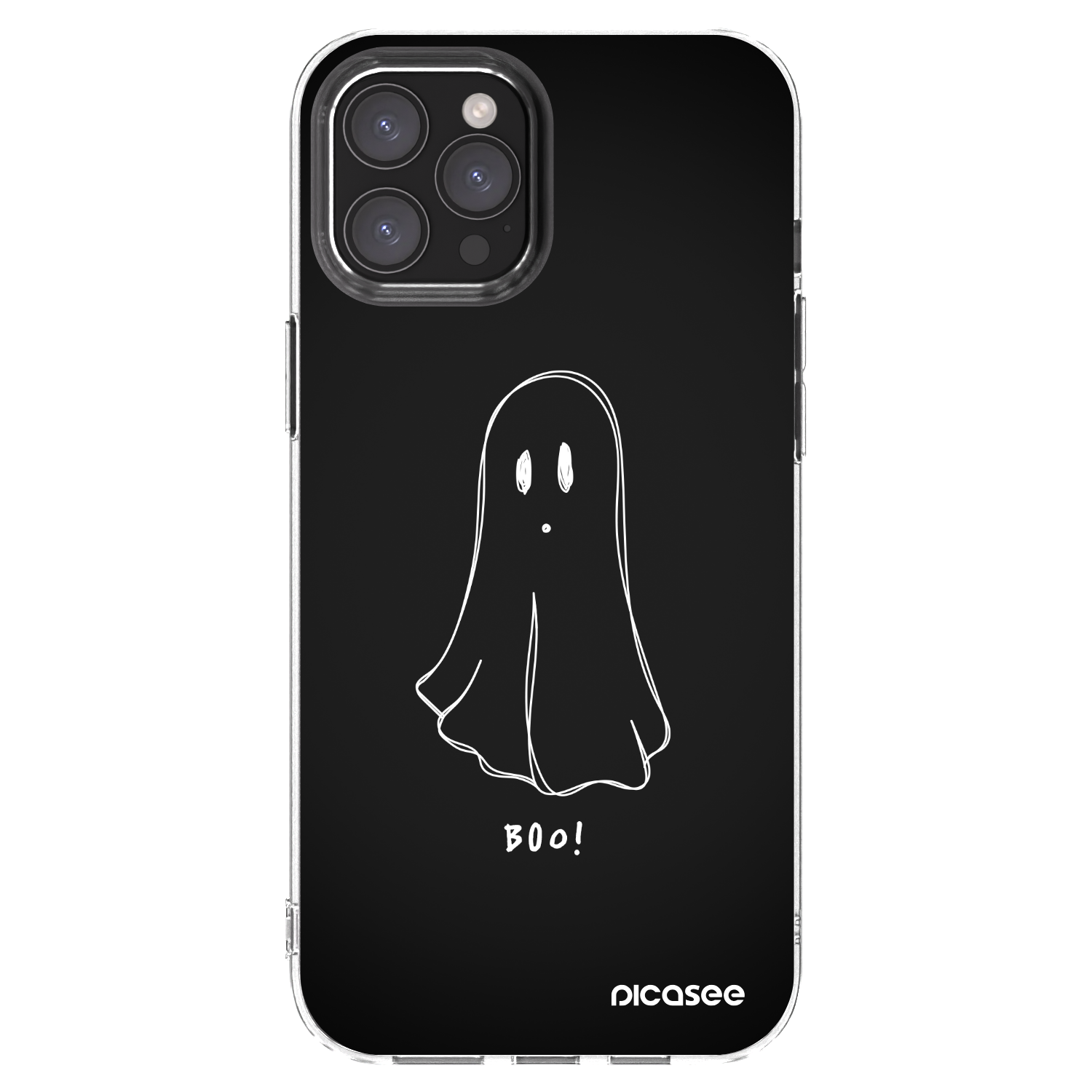 Picasee silikónový prehľadný obal pre Apple iPhone 12 Pro Max - Ghost 2