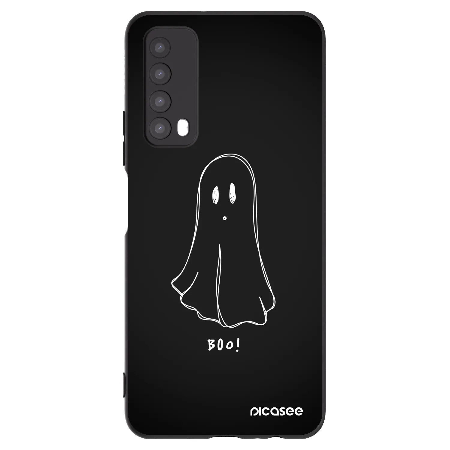 Picasee silikónový čierny obal pre Huawei P Smart 2021 - Ghost 2