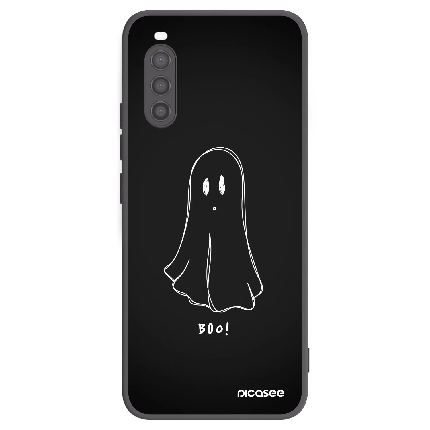 Picasee silikónový čierny obal pre Sony Xperia 10 II - Ghost 2