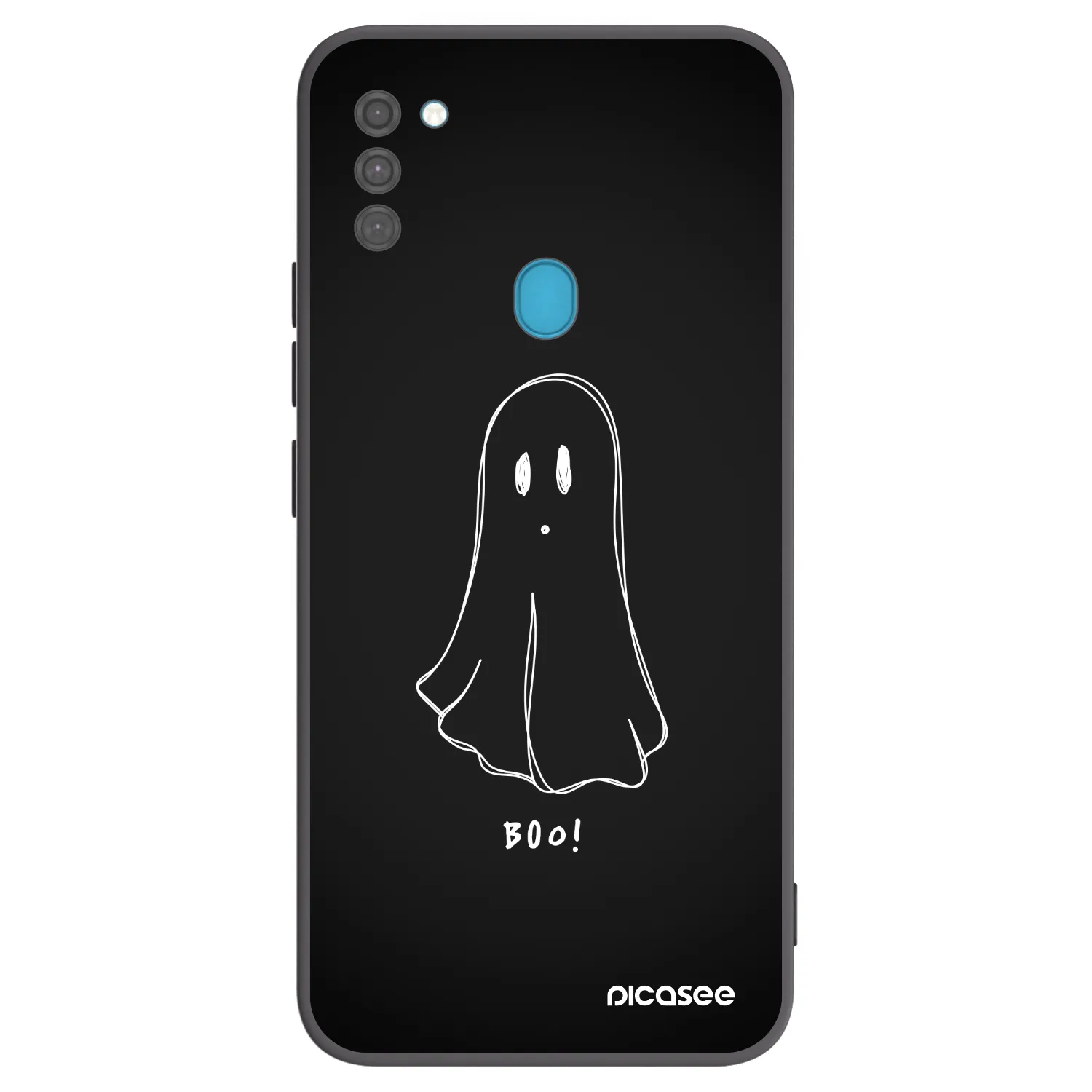 Picasee silikónový čierny obal pre Samsung Galaxy M11 - Ghost 2