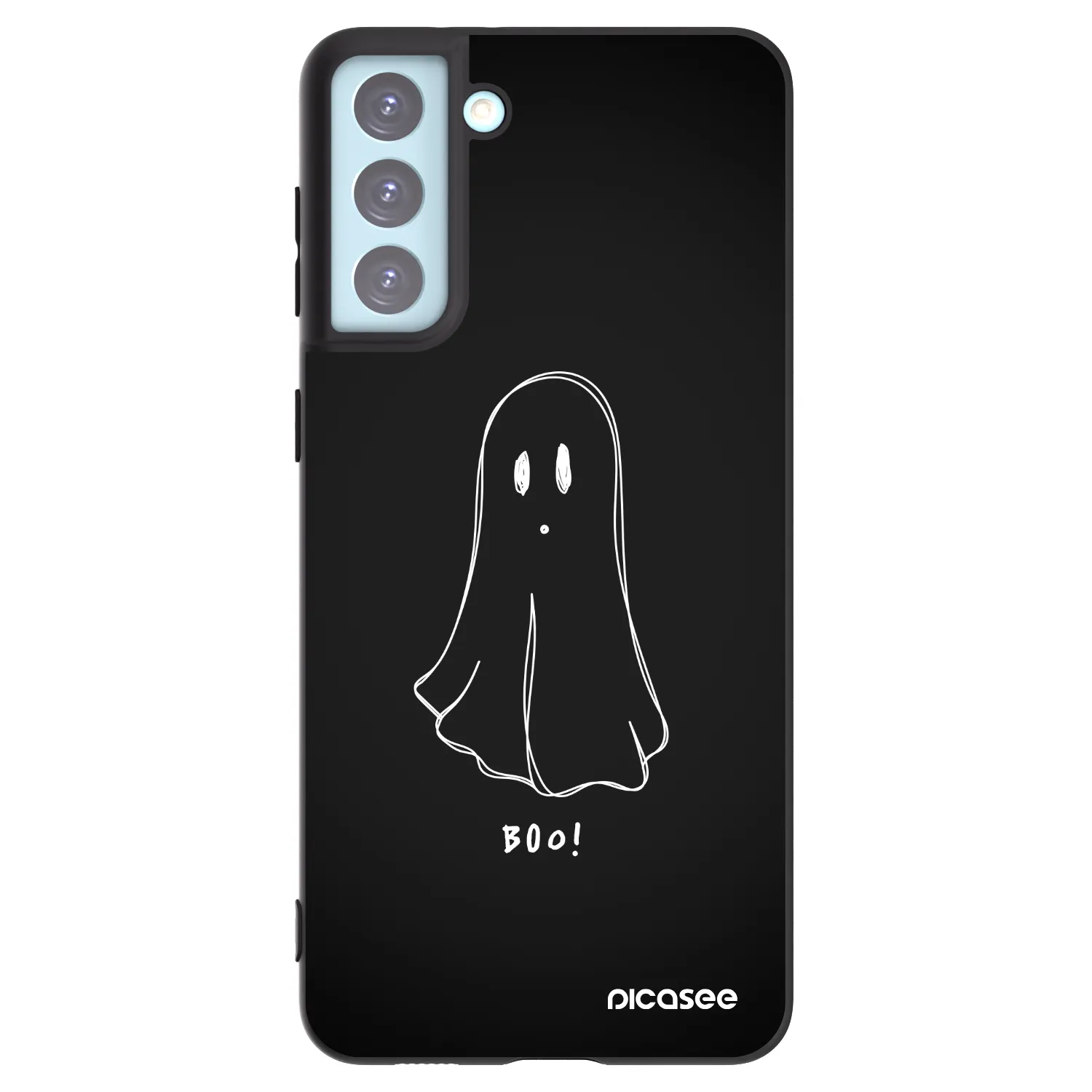 Picasee silikónový čierny obal pre Samsung Galaxy S21+ 5G G996F - Ghost 2