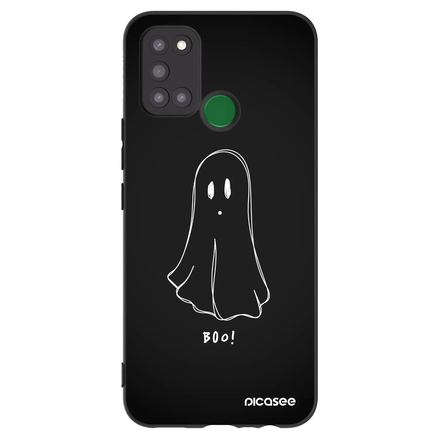 Picasee silikónový čierny obal pre Realme 7i - Ghost 2
