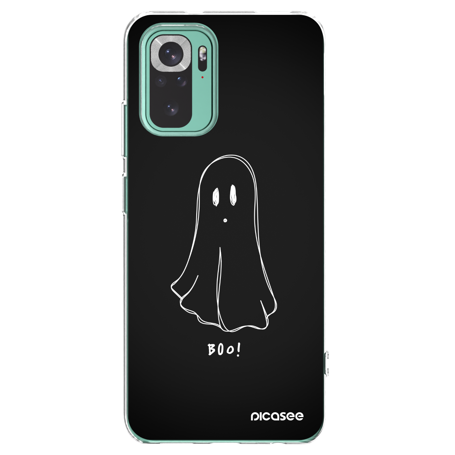Picasee silikónový prehľadný obal pre Xiaomi Redmi Note 10 Pro - Ghost 2