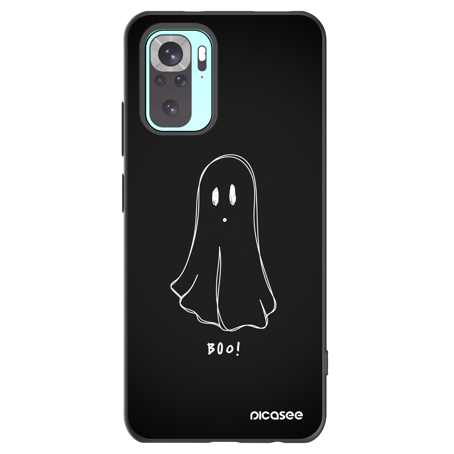 Picasee silikónový čierny obal pre Xiaomi Redmi Note 10 Pro - Ghost 2