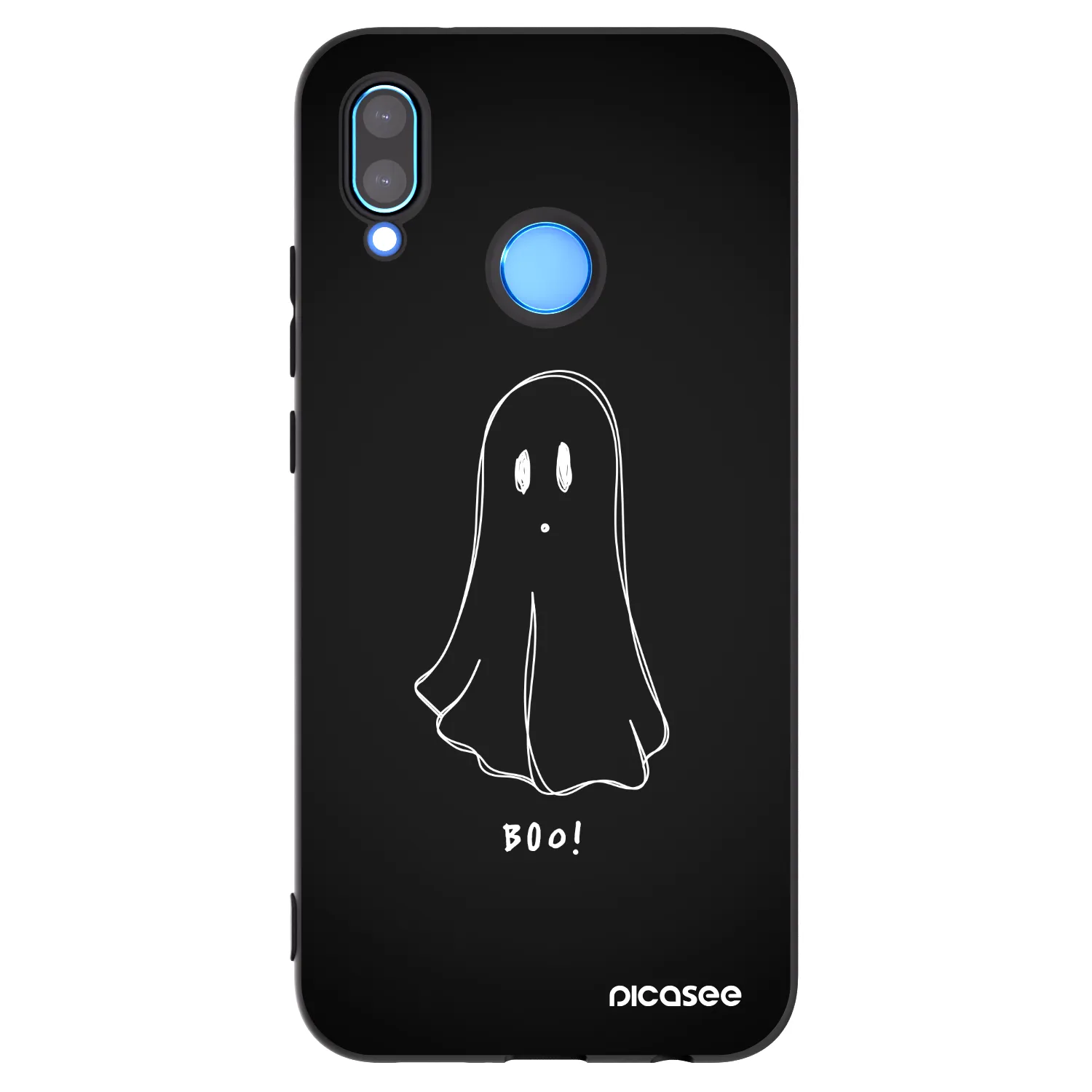 Picasee silikónový čierny obal pre Huawei P20 Lite - Ghost 2