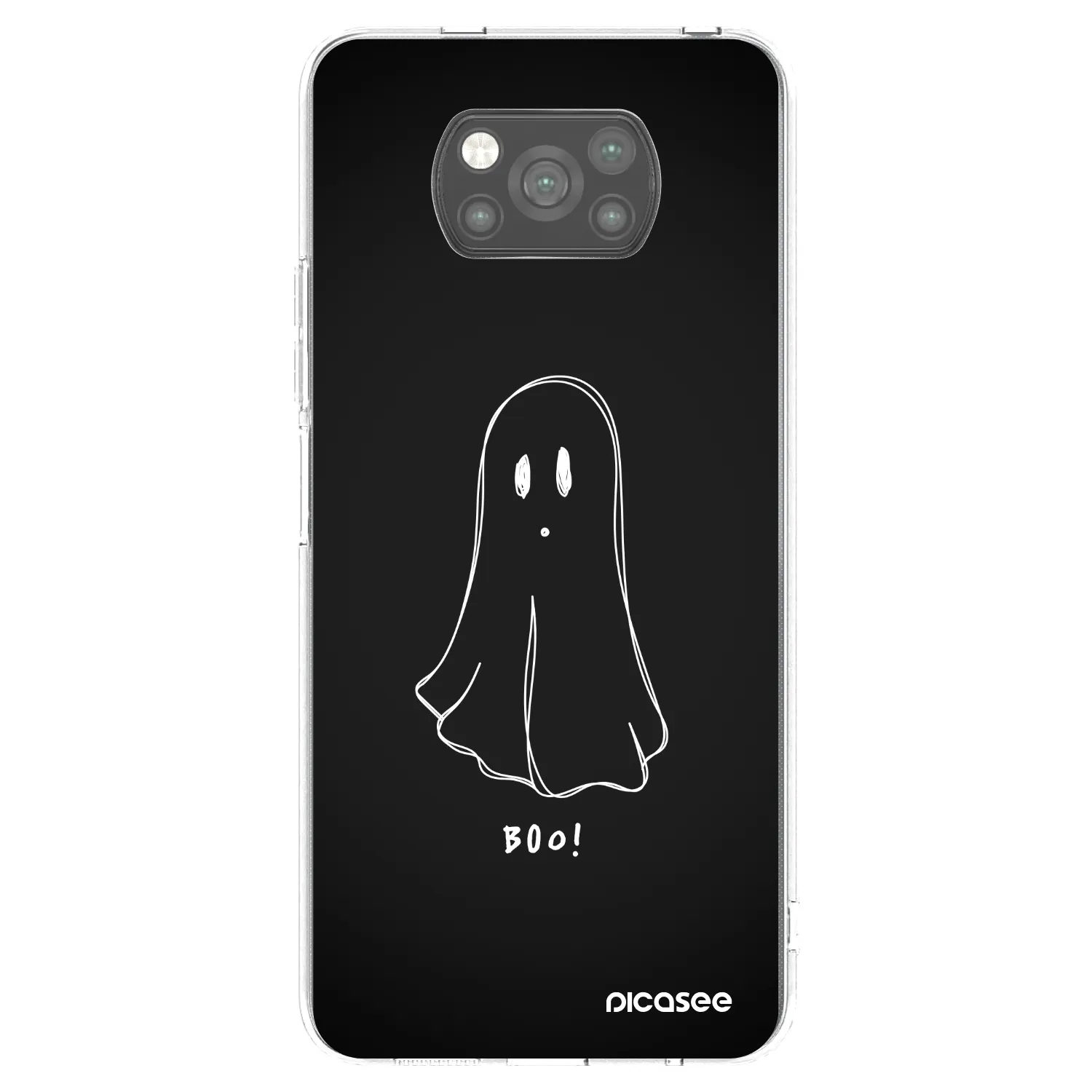 Picasee silikónový čierny obal pre Xiaomi Poco X3 Pro - Ghost 2