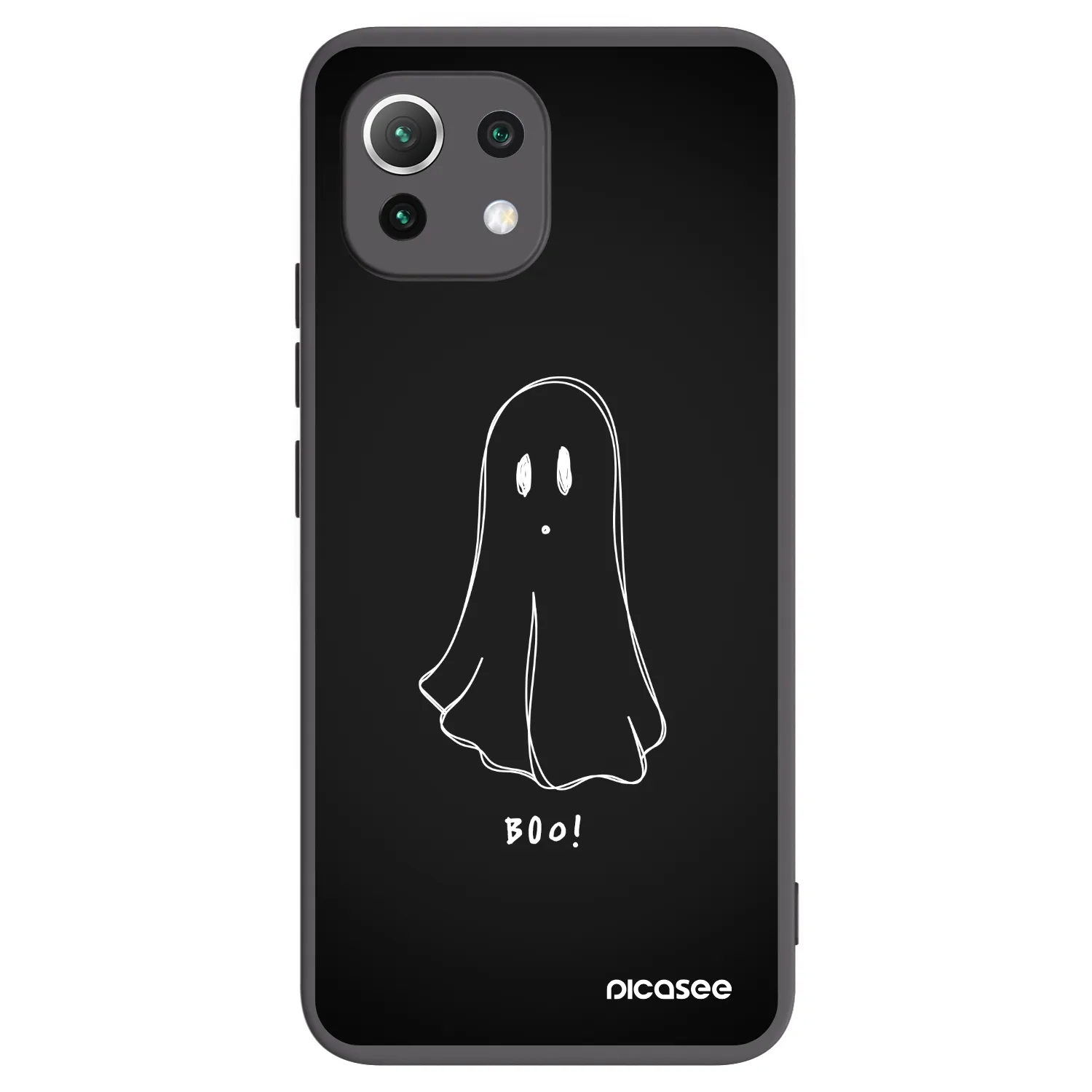 Picasee silikónový čierny obal pre Xiaomi Mi 11 Lite - Ghost 2