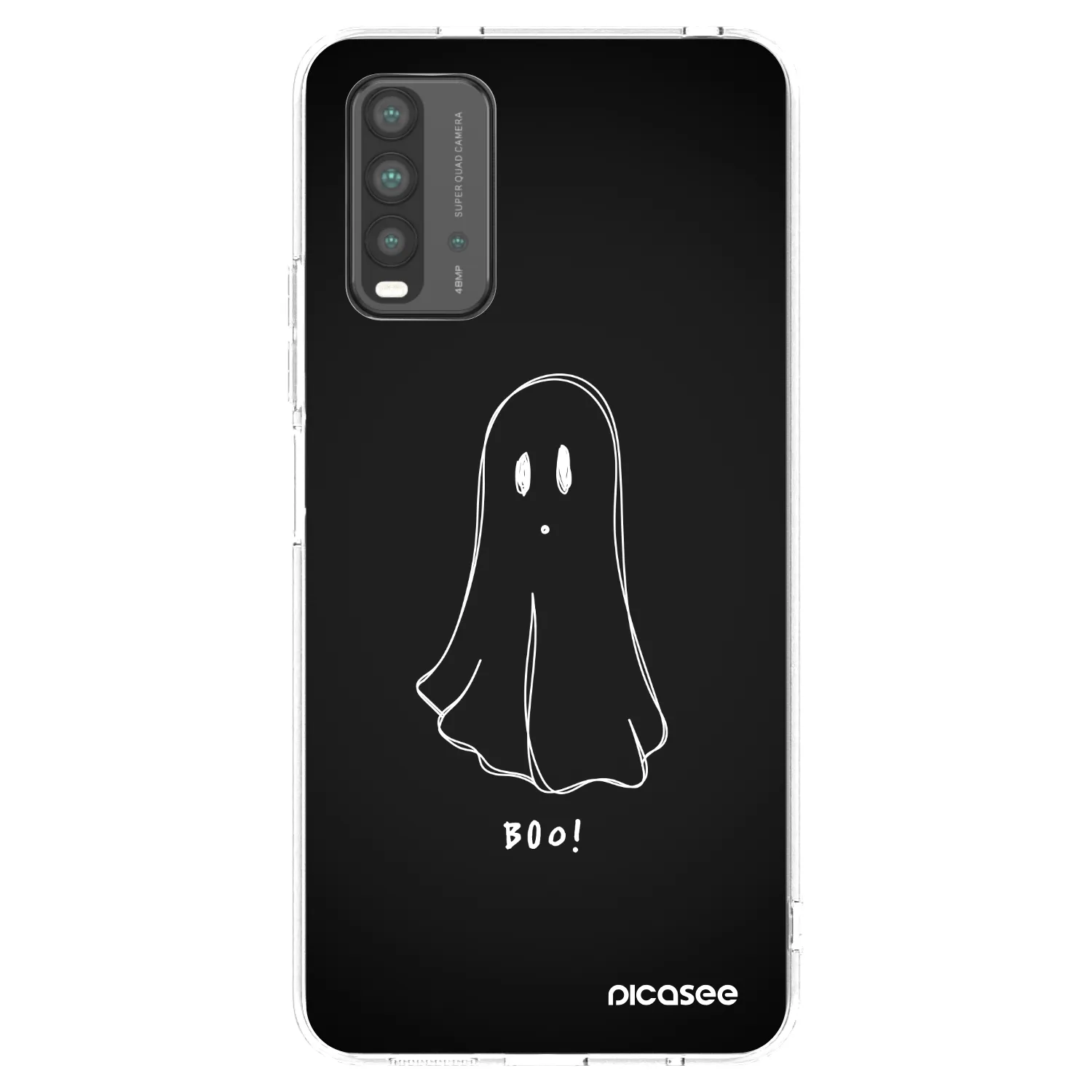 Picasee silikónový čierny obal pre Xiaomi Redmi 9T - Ghost 2