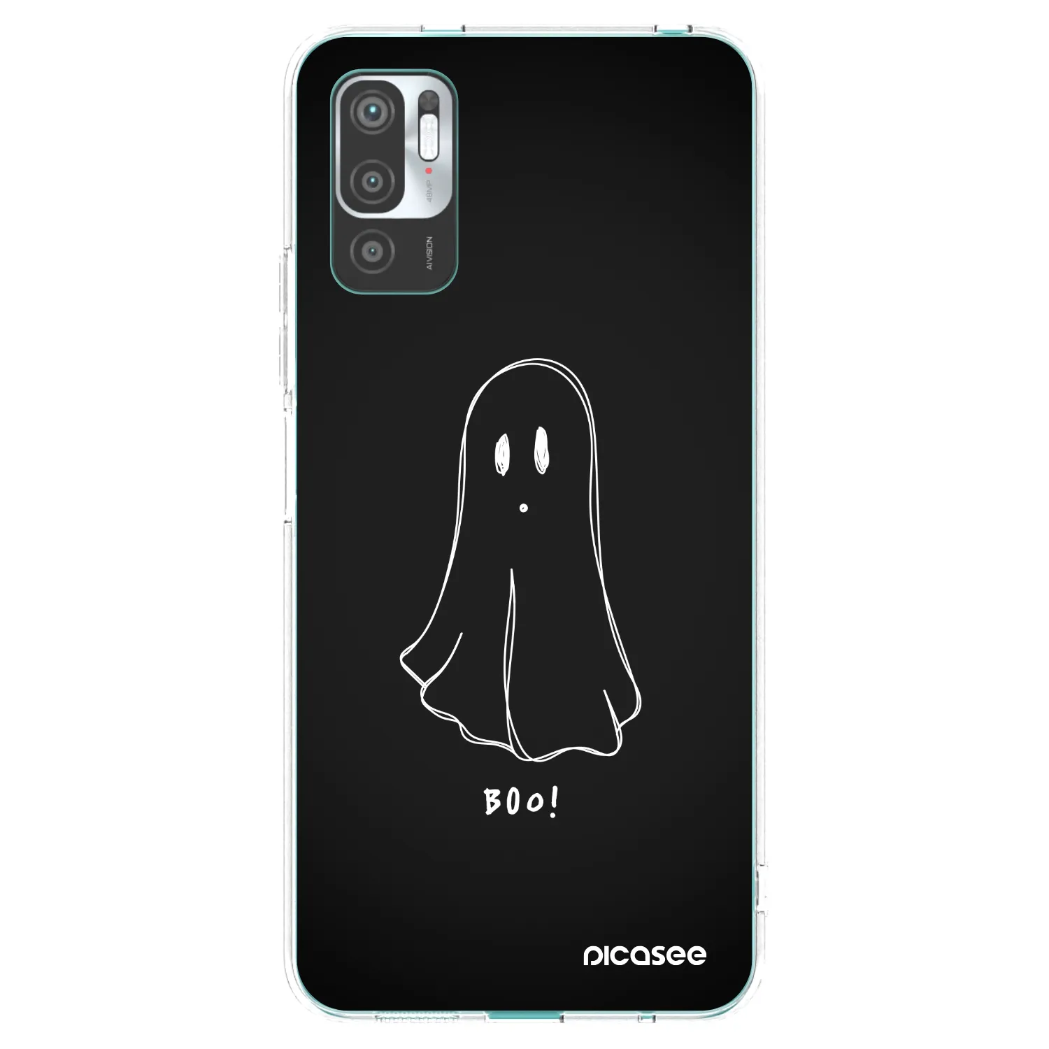 Picasee silikónový prehľadný obal pre Xiaomi Redmi Note 10 5G - Ghost 2