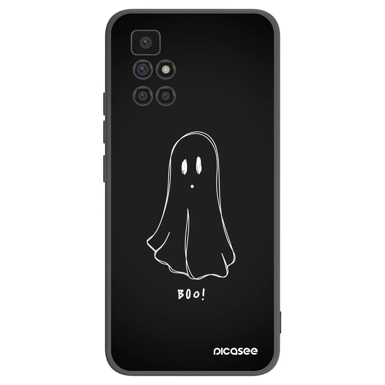 Picasee silikónový čierny obal pre Xiaomi Redmi 10 - Ghost 2