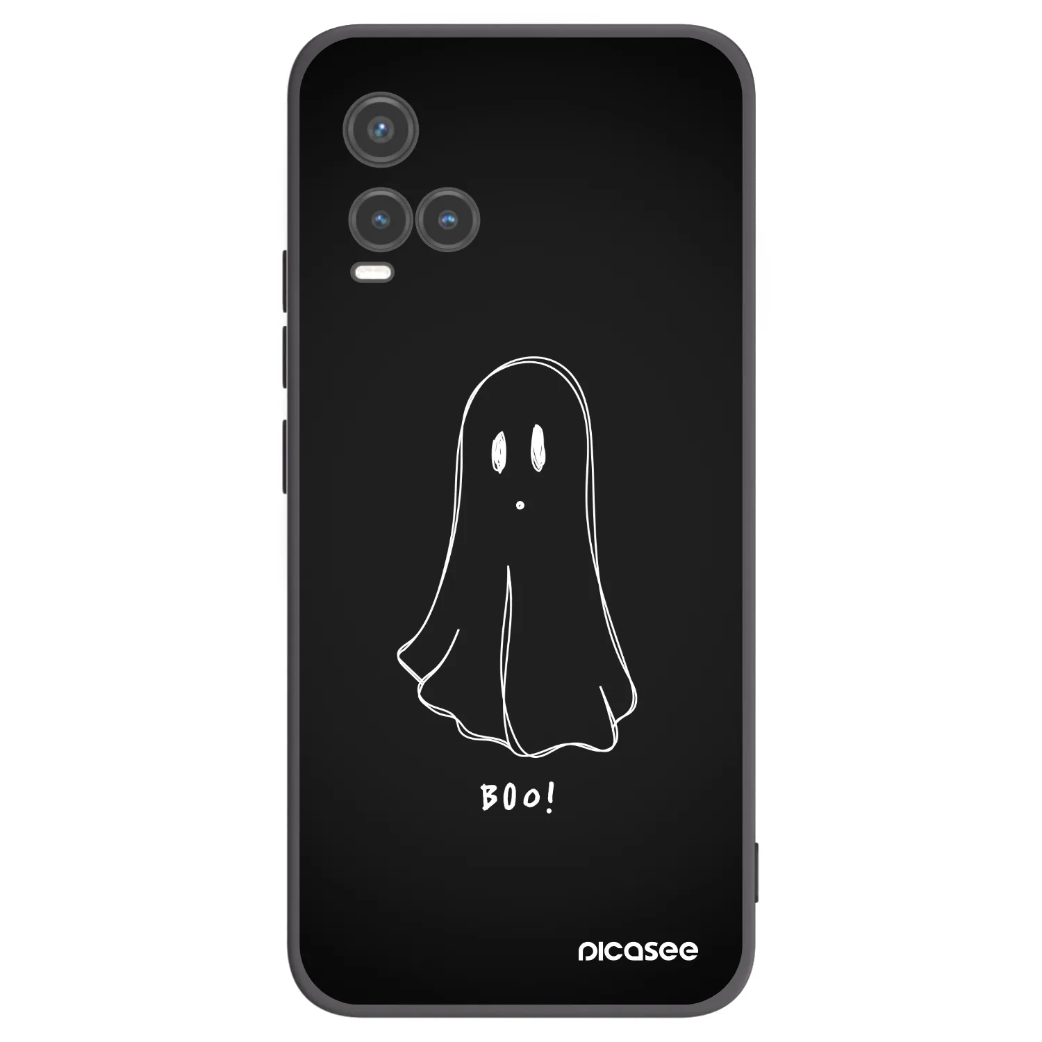 Picasee silikónový čierny obal pre Vivo Y33s - Ghost 2