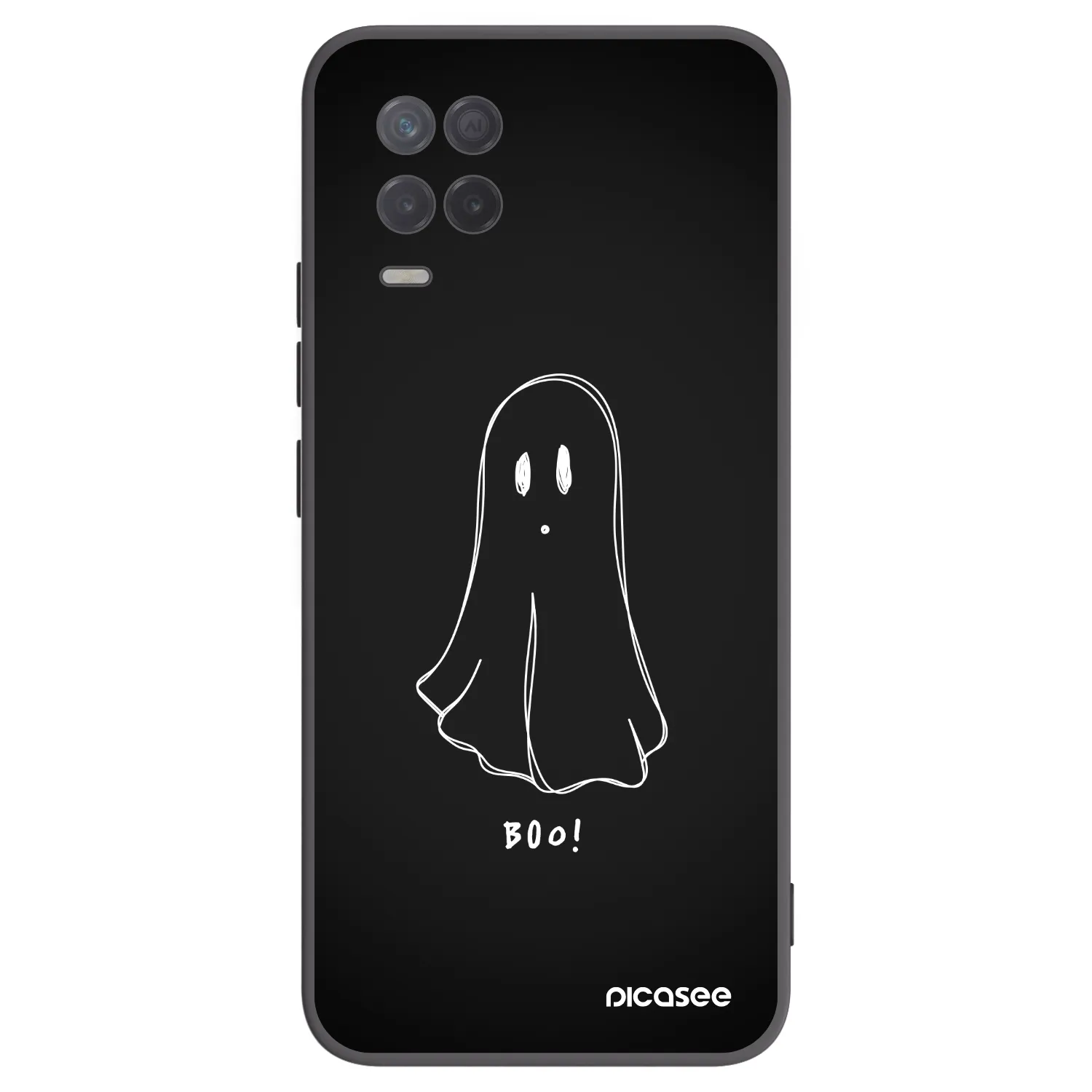 Picasee silikónový čierny obal pre Realme 8 5G - Ghost 2