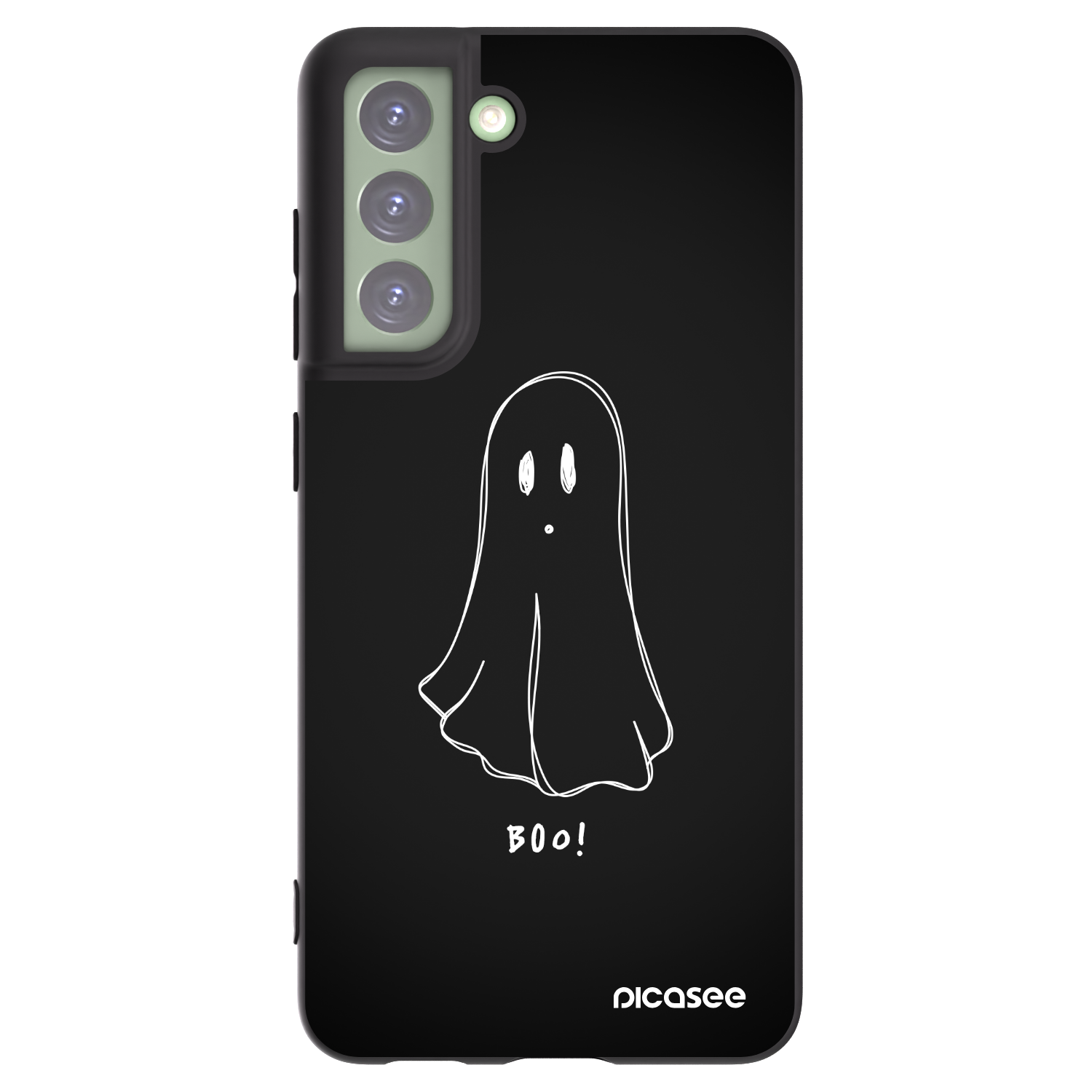 Picasee silikónový čierny obal pre Samsung Galaxy S21 FE 5G - Ghost 2