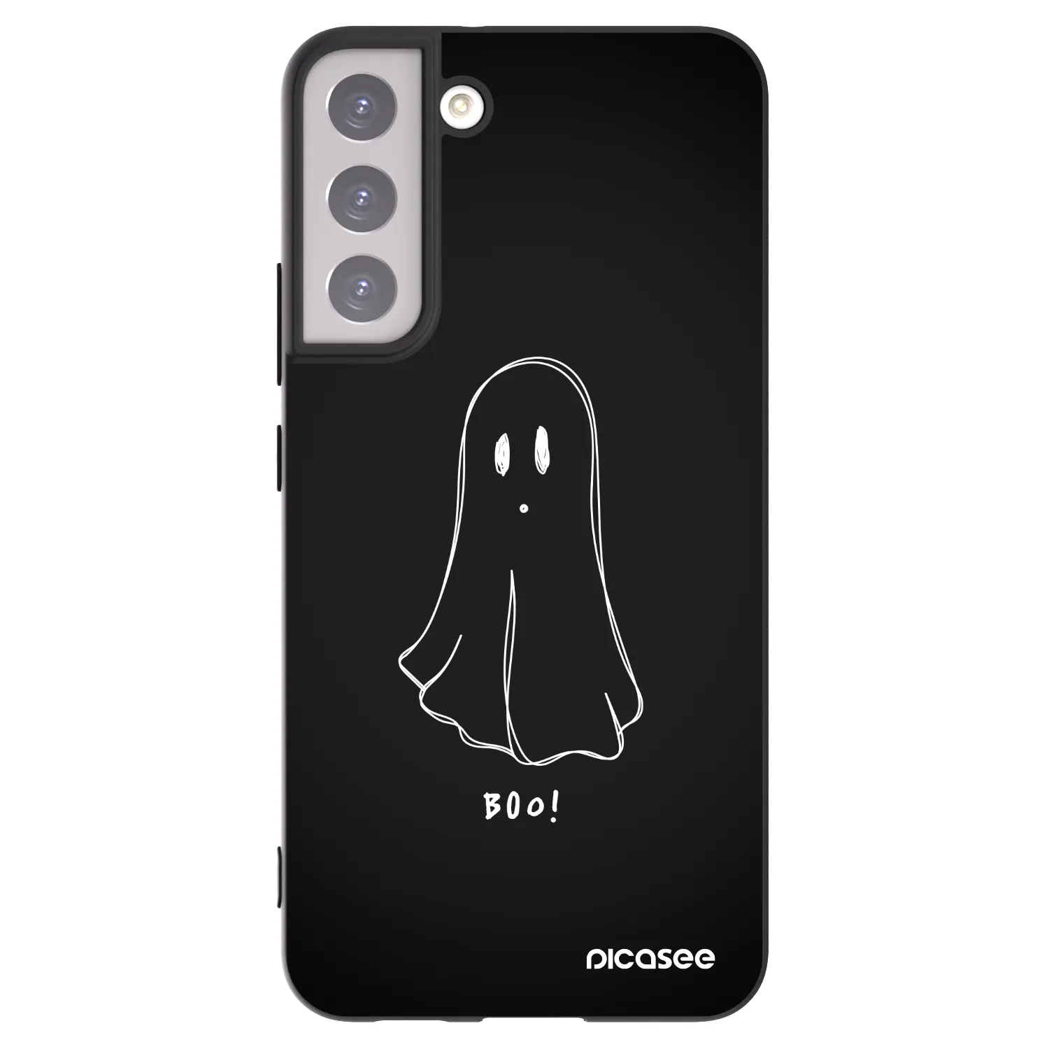 Picasee silikónový čierny obal pre Samsung Galaxy S22+ 5G - Ghost 2