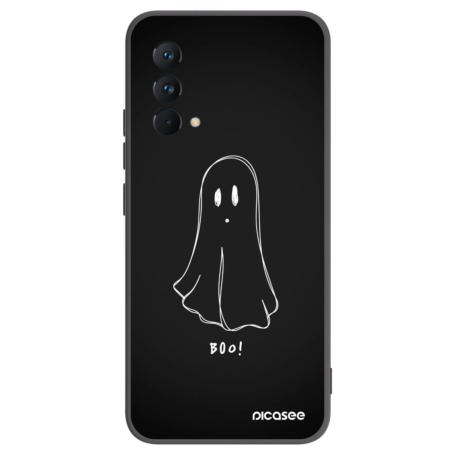 Picasee silikónový čierny obal pre Realme GT Master Edition 5G - Ghost 2