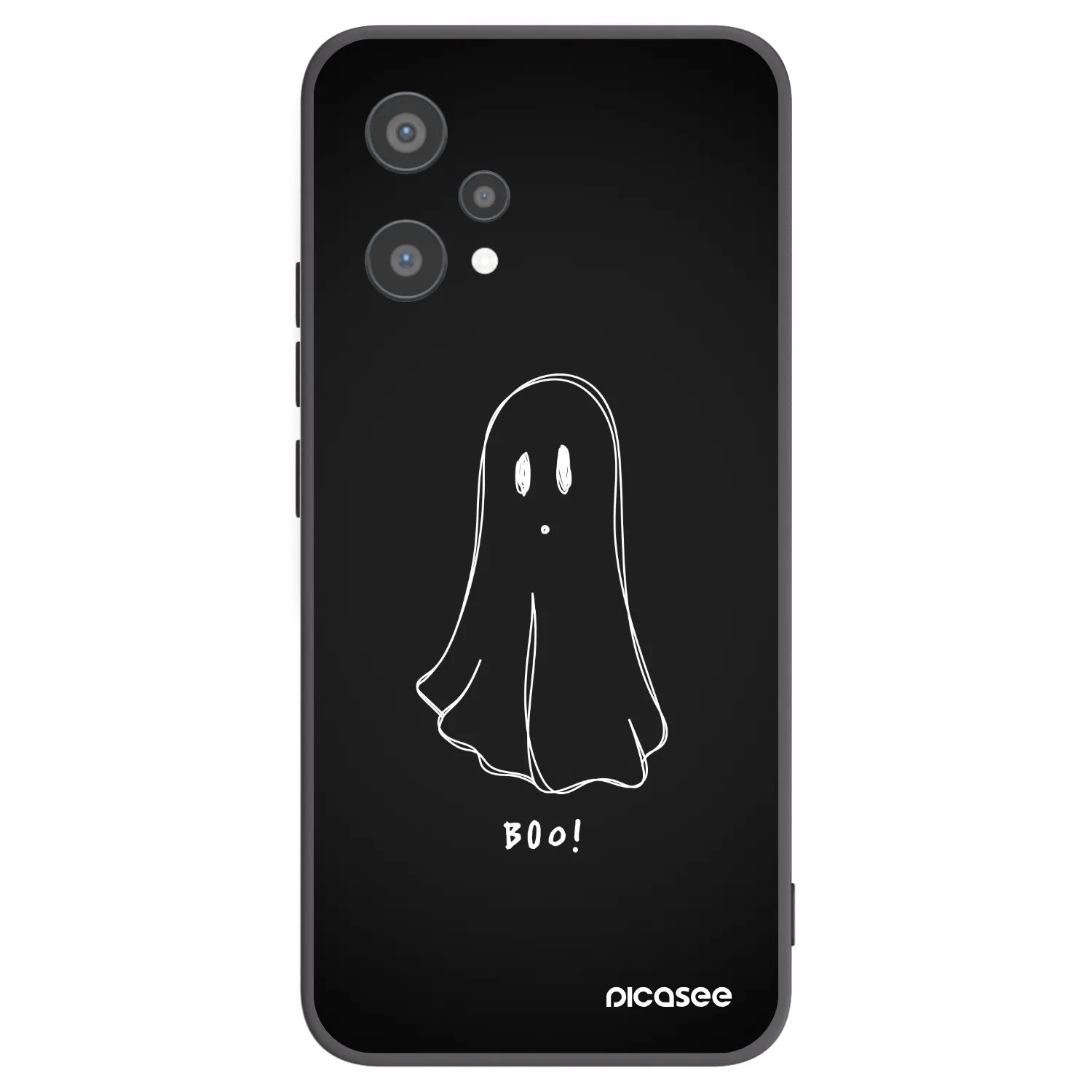 Picasee silikónový čierny obal pre Realme 9 Pro 5G - Ghost 2