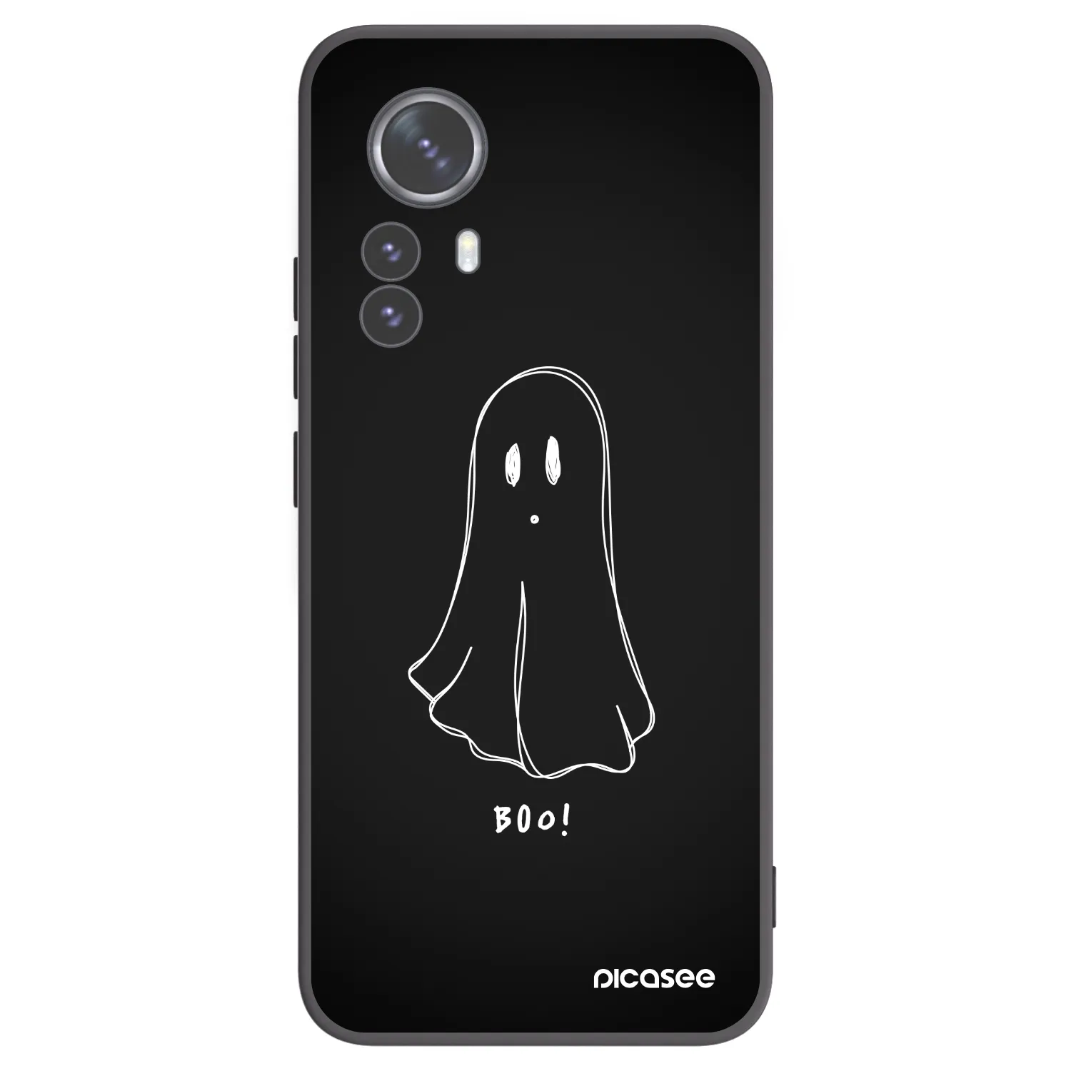 Picasee silikónový čierny obal pre Xiaomi 12 Pro - Ghost 2