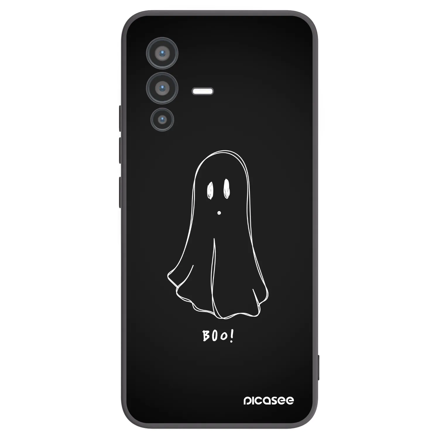 Picasee silikónový čierny obal pre Vivo V23 5G - Ghost 2