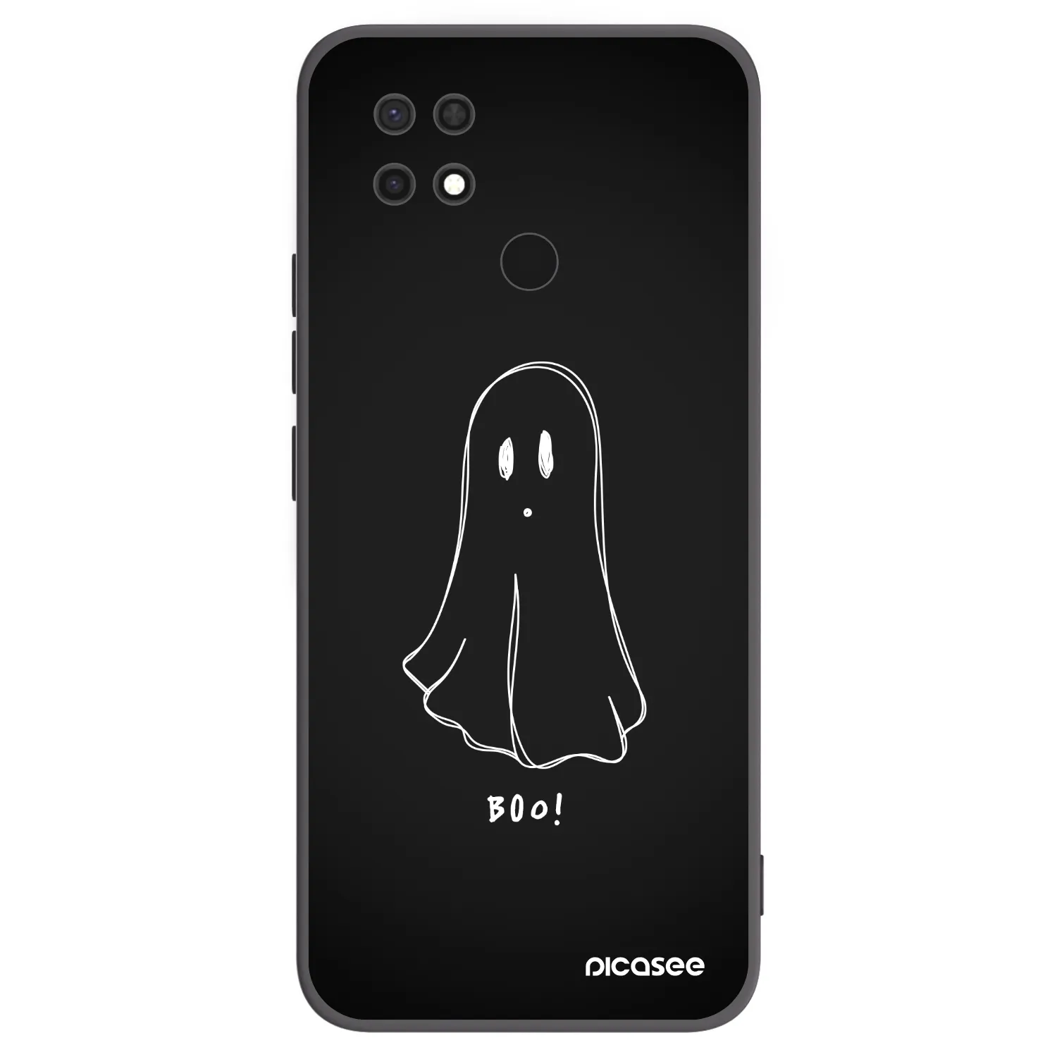 Picasee silikónový čierny obal pre Xiaomi Redmi 10C - Ghost 2