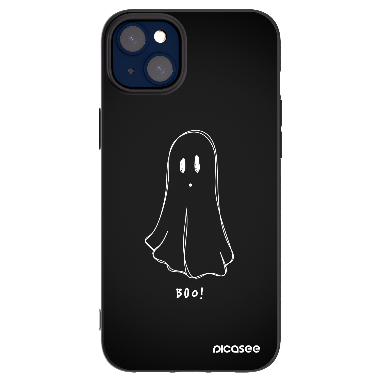 Picasee silikónový čierny obal pre Apple iPhone 14 Plus - Ghost 2