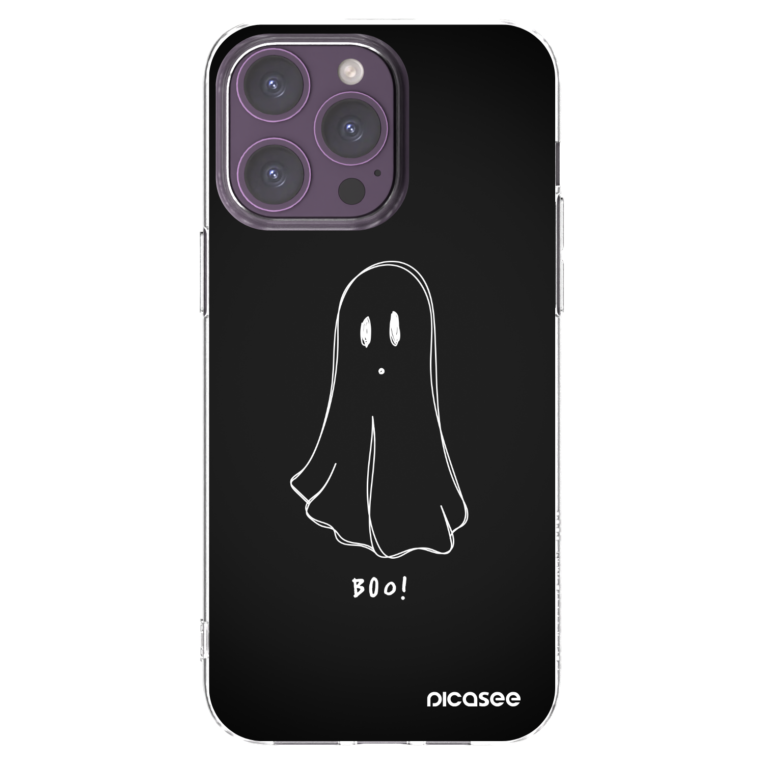 Picasee silikónový prehľadný obal pre Apple iPhone 14 Pro Max - Ghost 2