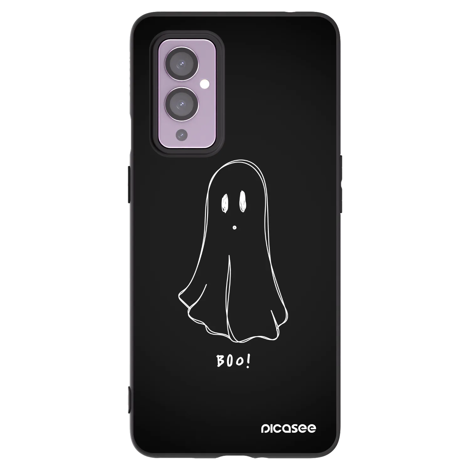 Picasee silikónový čierny obal pre OnePlus 9 - Ghost 2