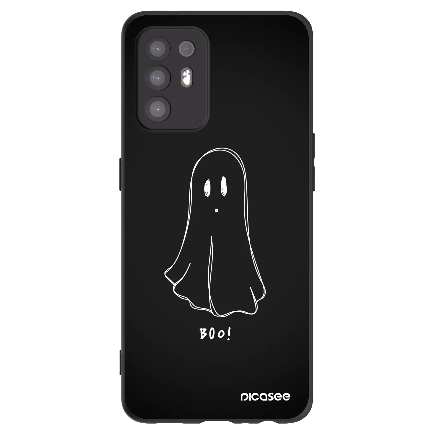 Picasee silikónový čierny obal pre OPPO A94 5G - Ghost 2