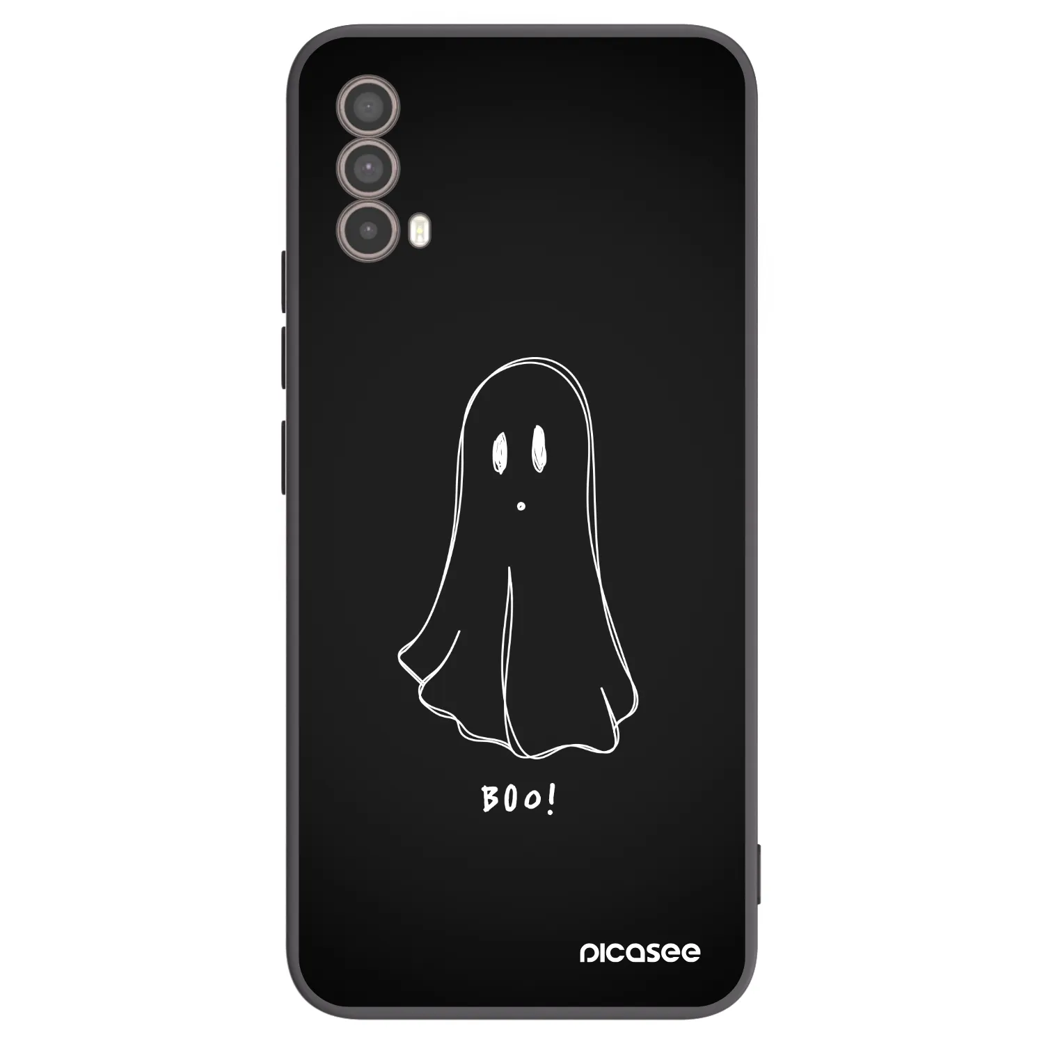 Picasee silikónový čierny obal pre Motorola Moto E40 - Ghost 2