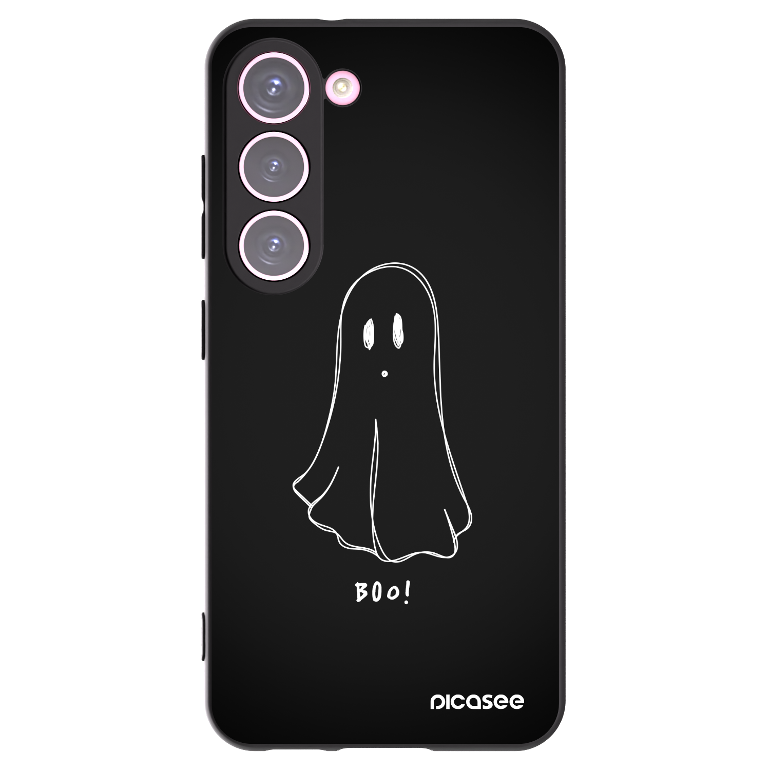 Picasee silikónový čierny obal pre Samsung Galaxy S23 5G - Ghost 2