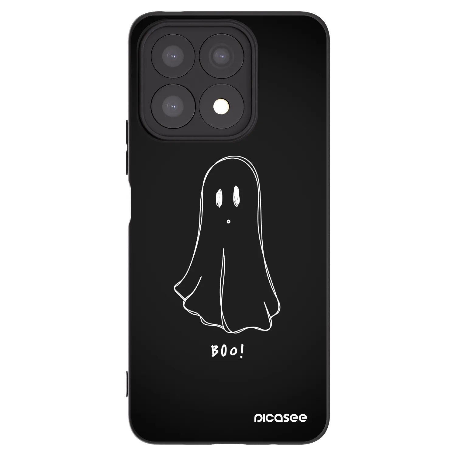 Picasee silikónový čierny obal pre Honor X8a - Ghost 2