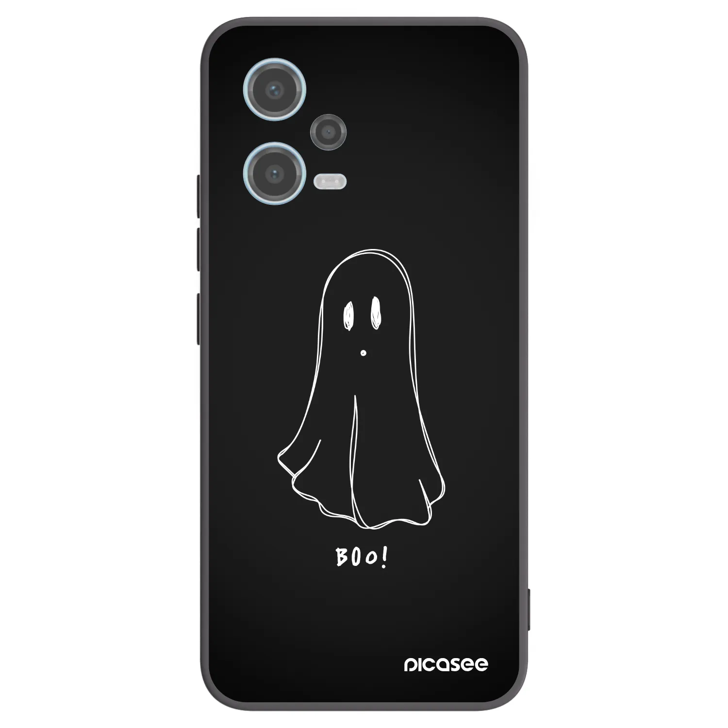 Picasee silikónový čierny obal pre Xiaomi Redmi Note 12 5G - Ghost 2