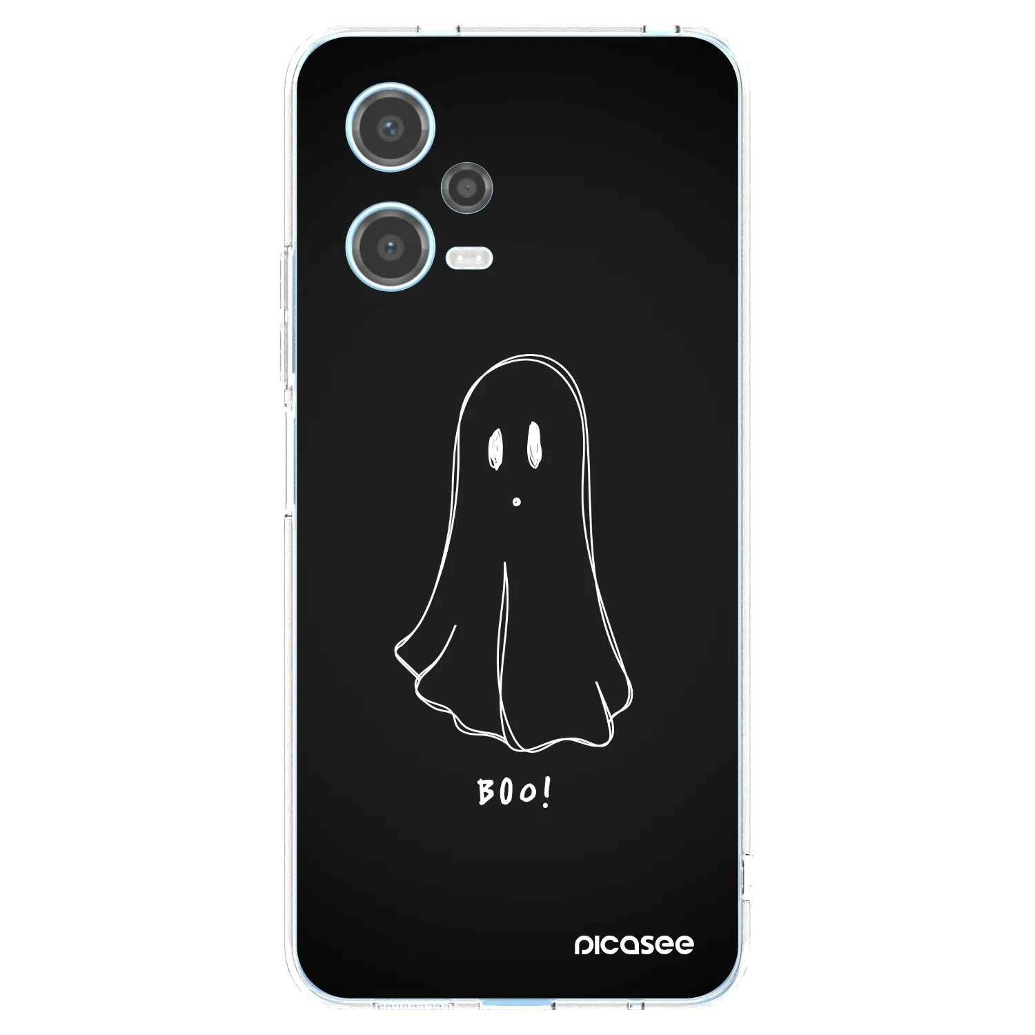Picasee silikónový prehľadný obal pre Xiaomi Redmi Note 12 5G - Ghost 2