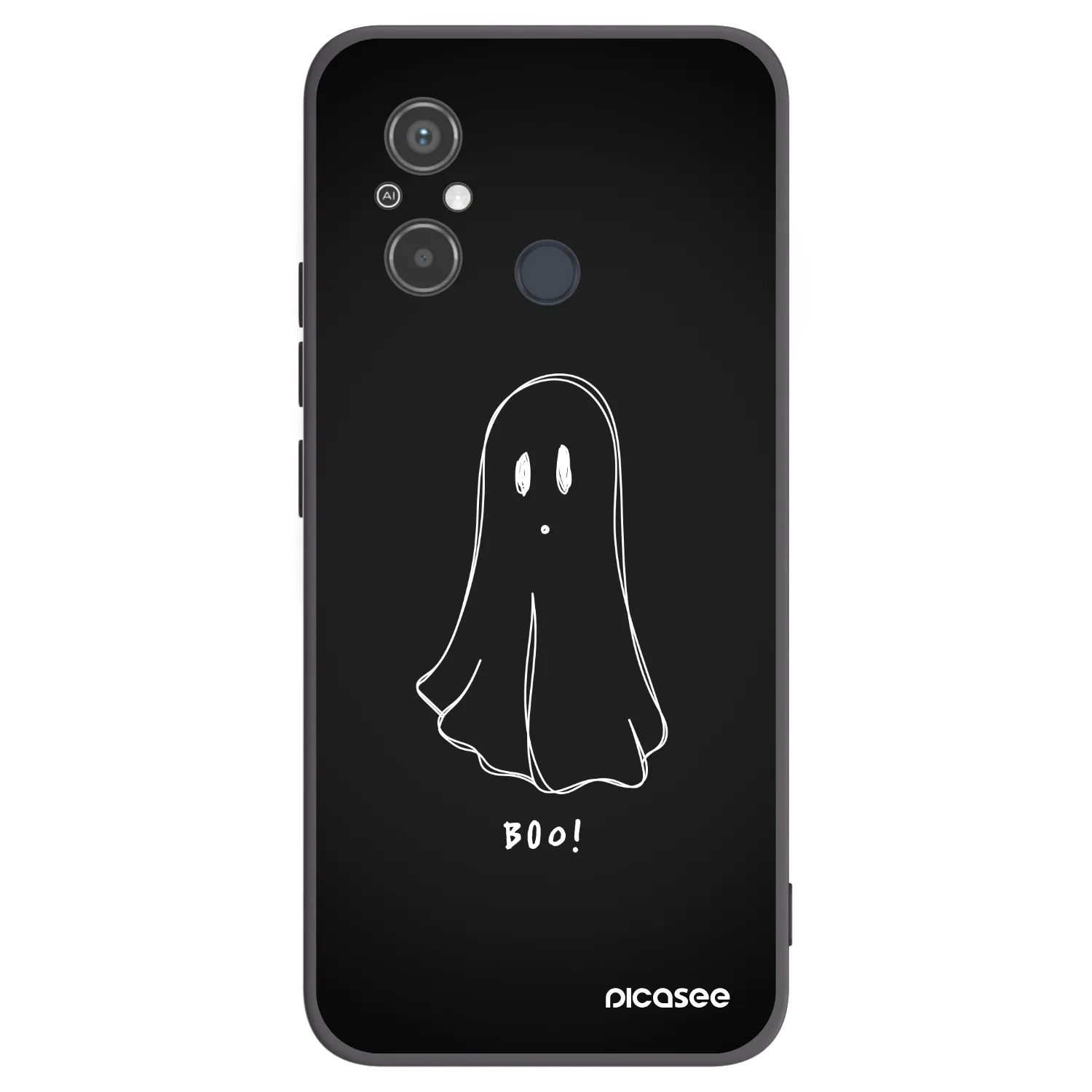 Picasee silikónový čierny obal pre Xiaomi Redmi 12C - Ghost 2