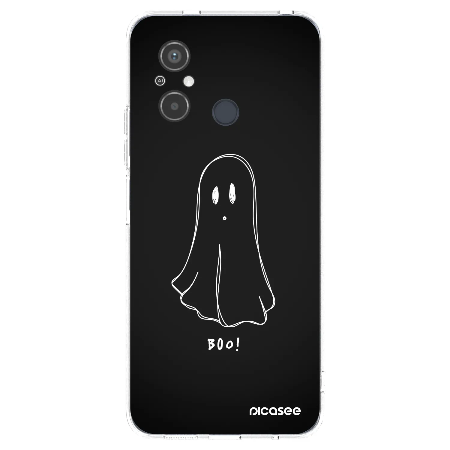 Picasee silikónový prehľadný obal pre Xiaomi Redmi 12C - Ghost 2