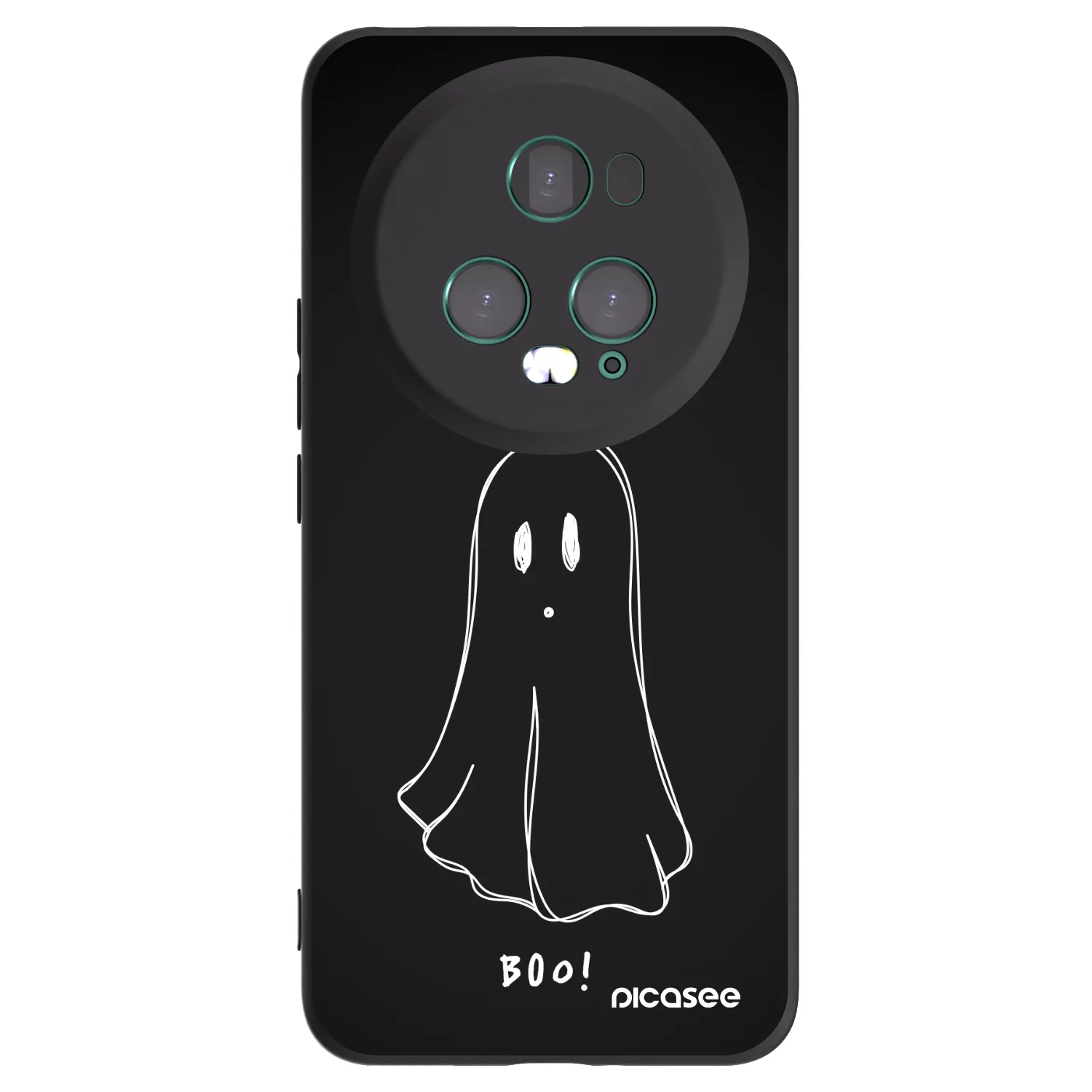 Picasee silikónový čierny obal pre Honor Magic5 Pro - Ghost 2