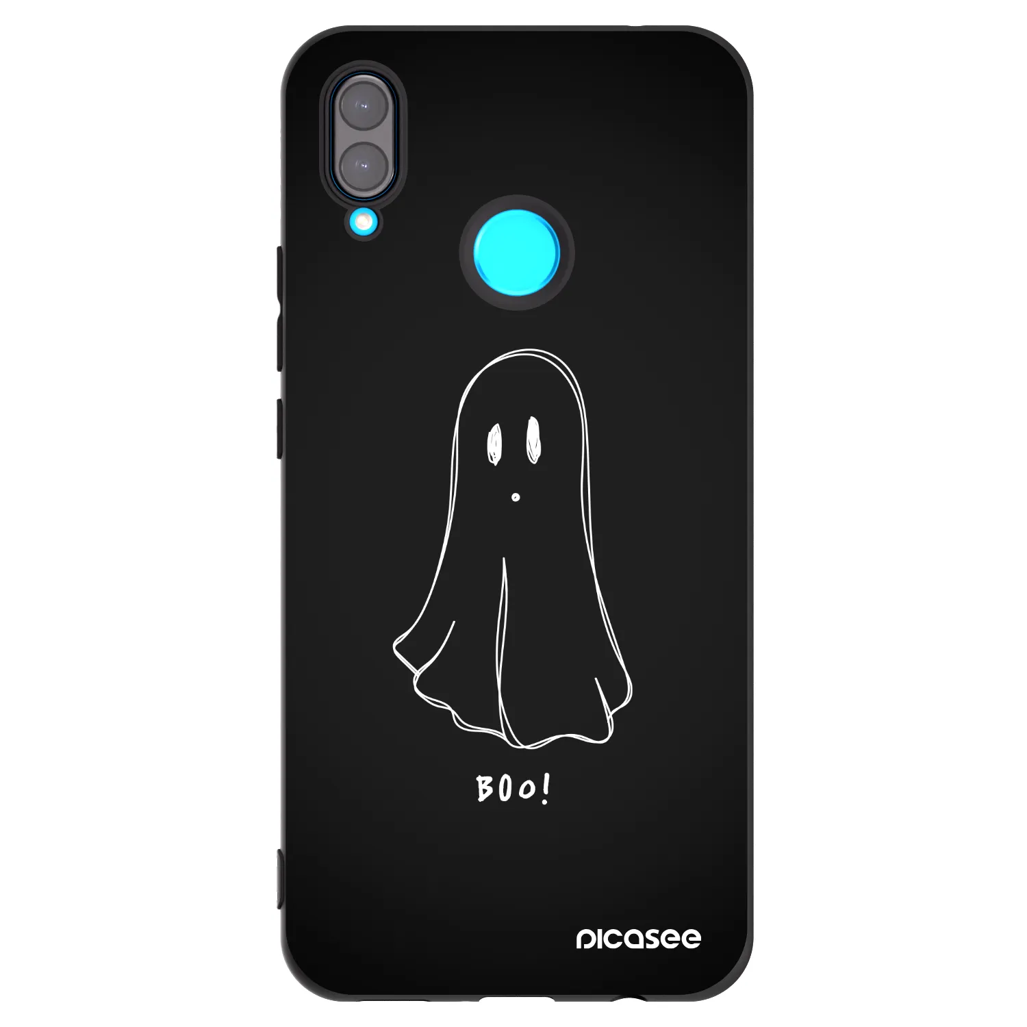 Picasee silikónový čierny obal pre Huawei Nova 3i - Ghost 2