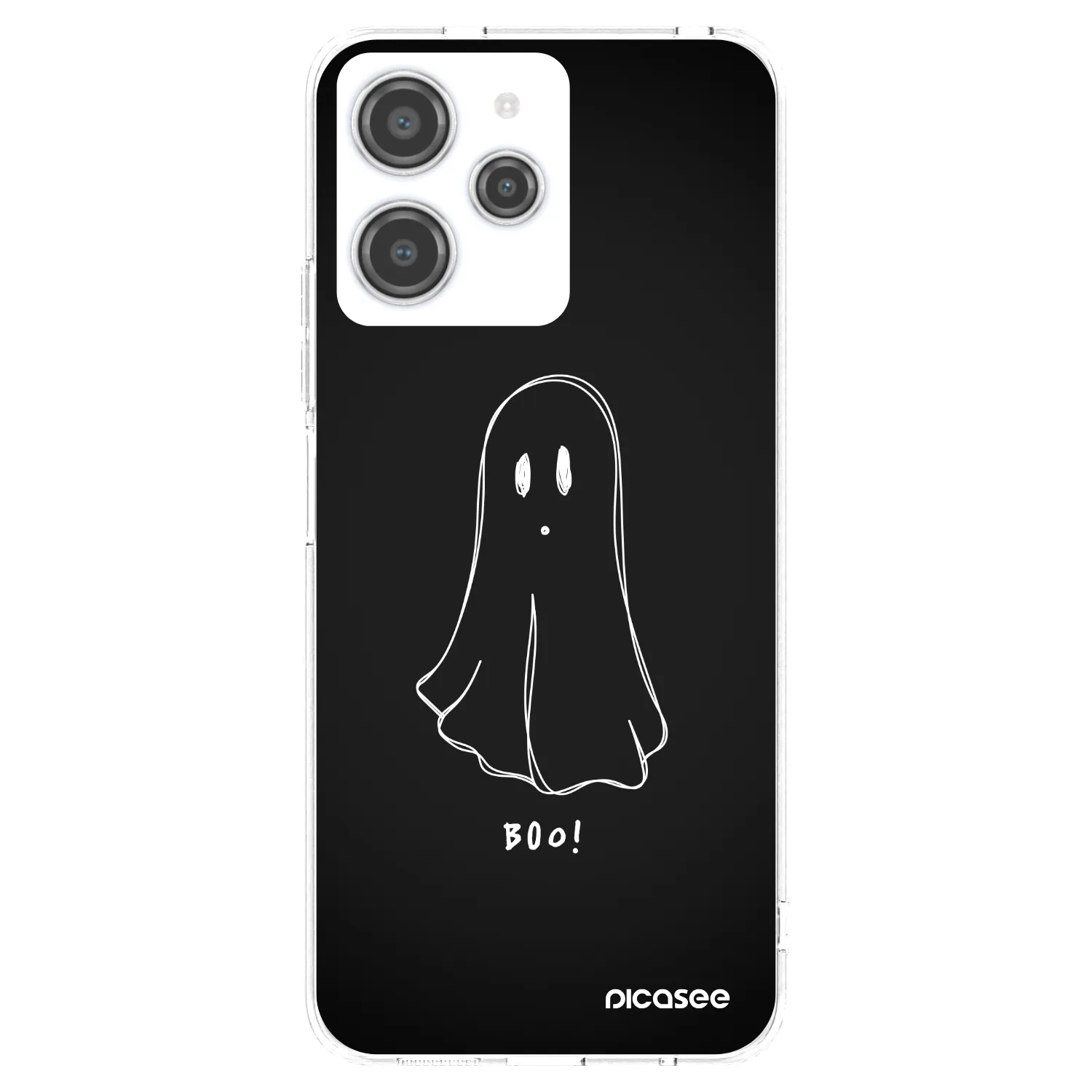 Picasee silikónový prehľadný obal pre Xiaomi Redmi 12 4G - Ghost 2