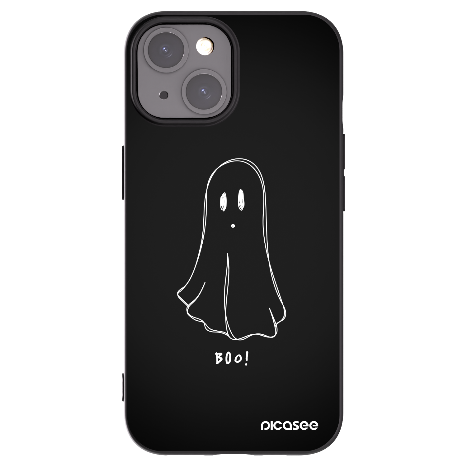 Picasee silikónový čierny obal pre Apple iPhone 15 - Ghost 2