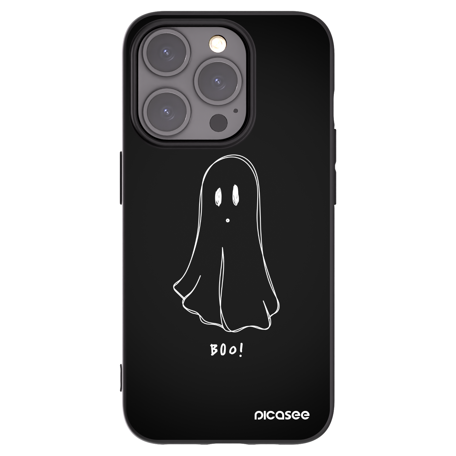 Picasee silikónový čierny obal pre Apple iPhone 15 Pro - Ghost 2