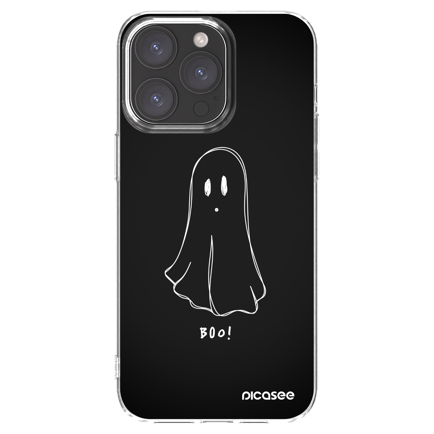 Picasee silikónový prehľadný obal pre Apple iPhone 15 Pro Max - Ghost 2