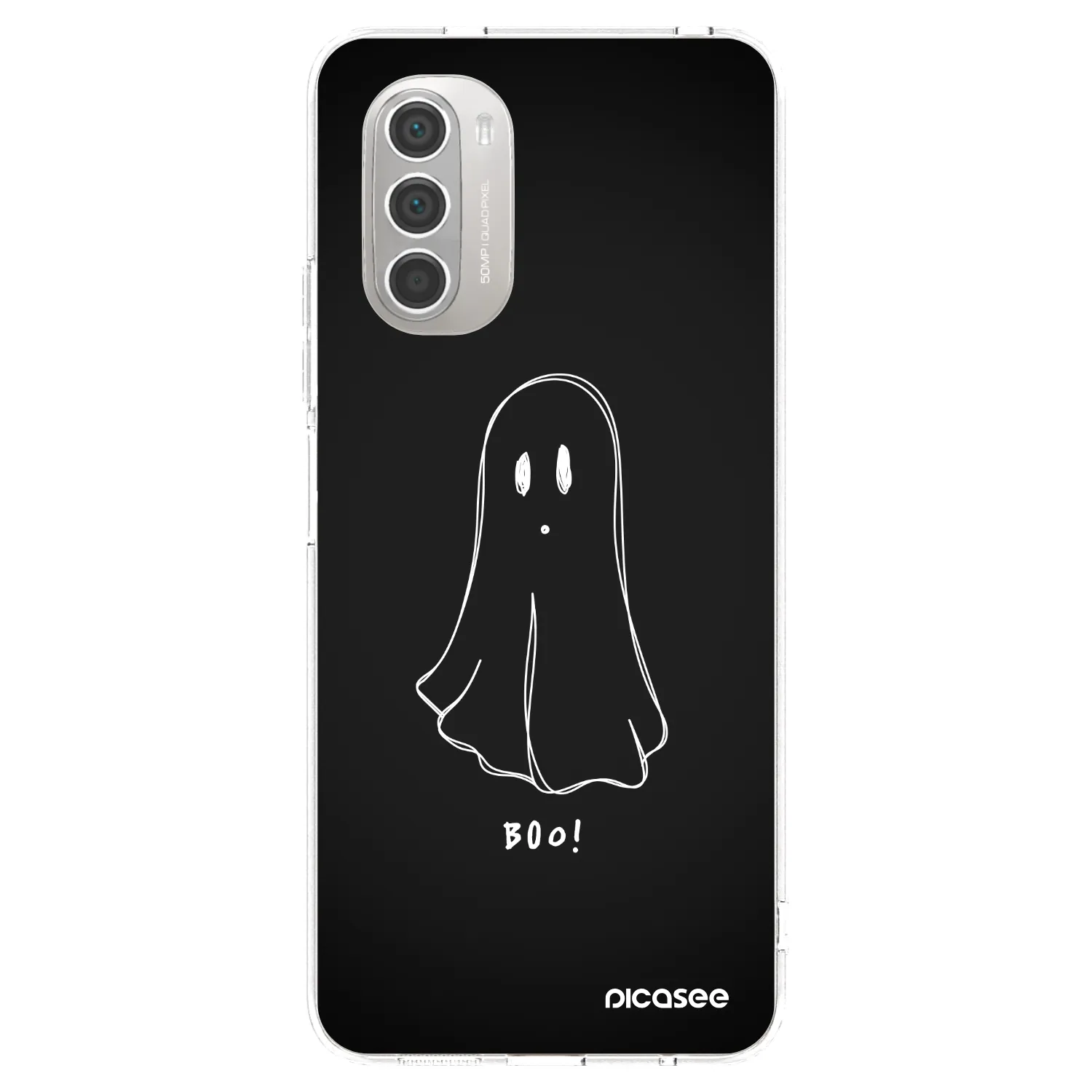 Picasee silikónový prehľadný obal pre Motorola Moto G51 - Ghost 2