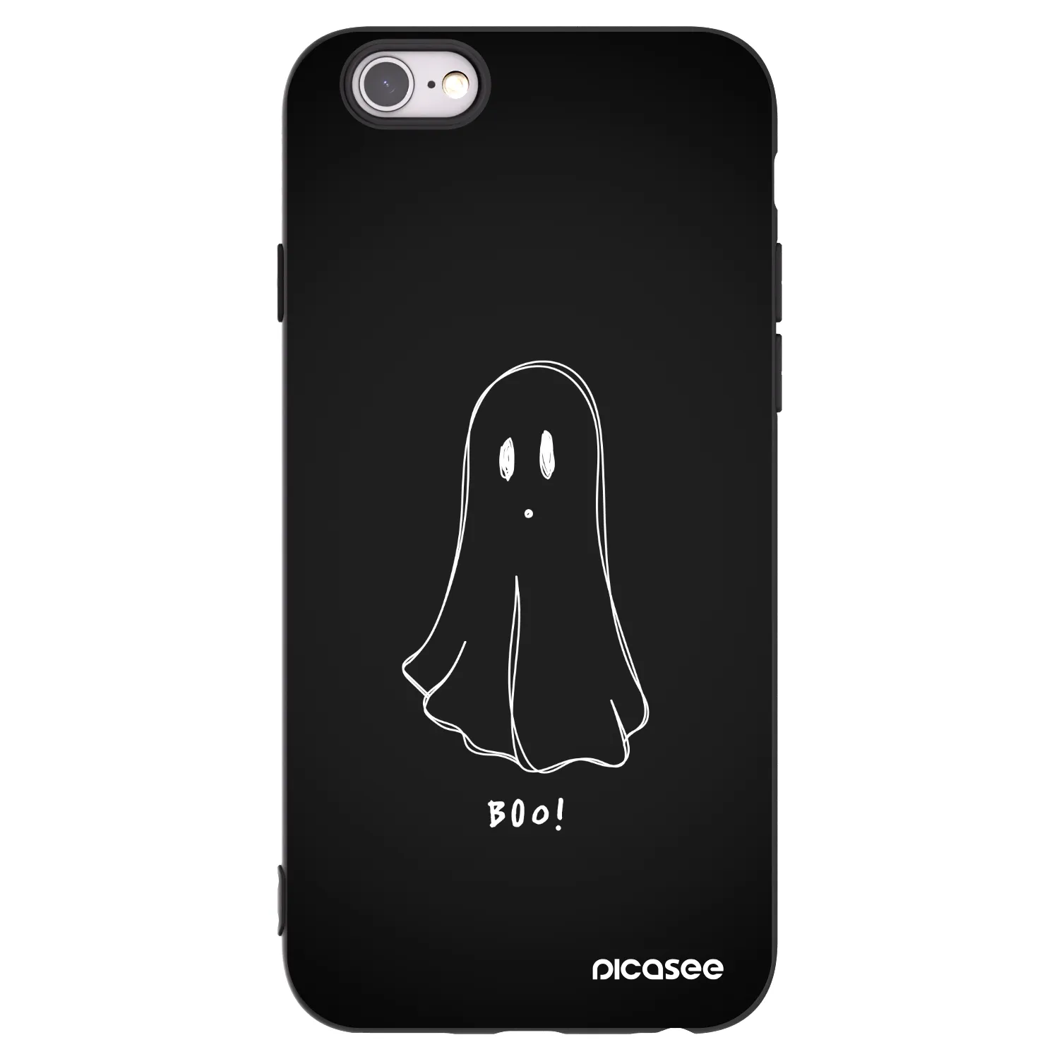 Picasee silikónový čierny obal pre Apple iPhone 6/6S - Ghost 2