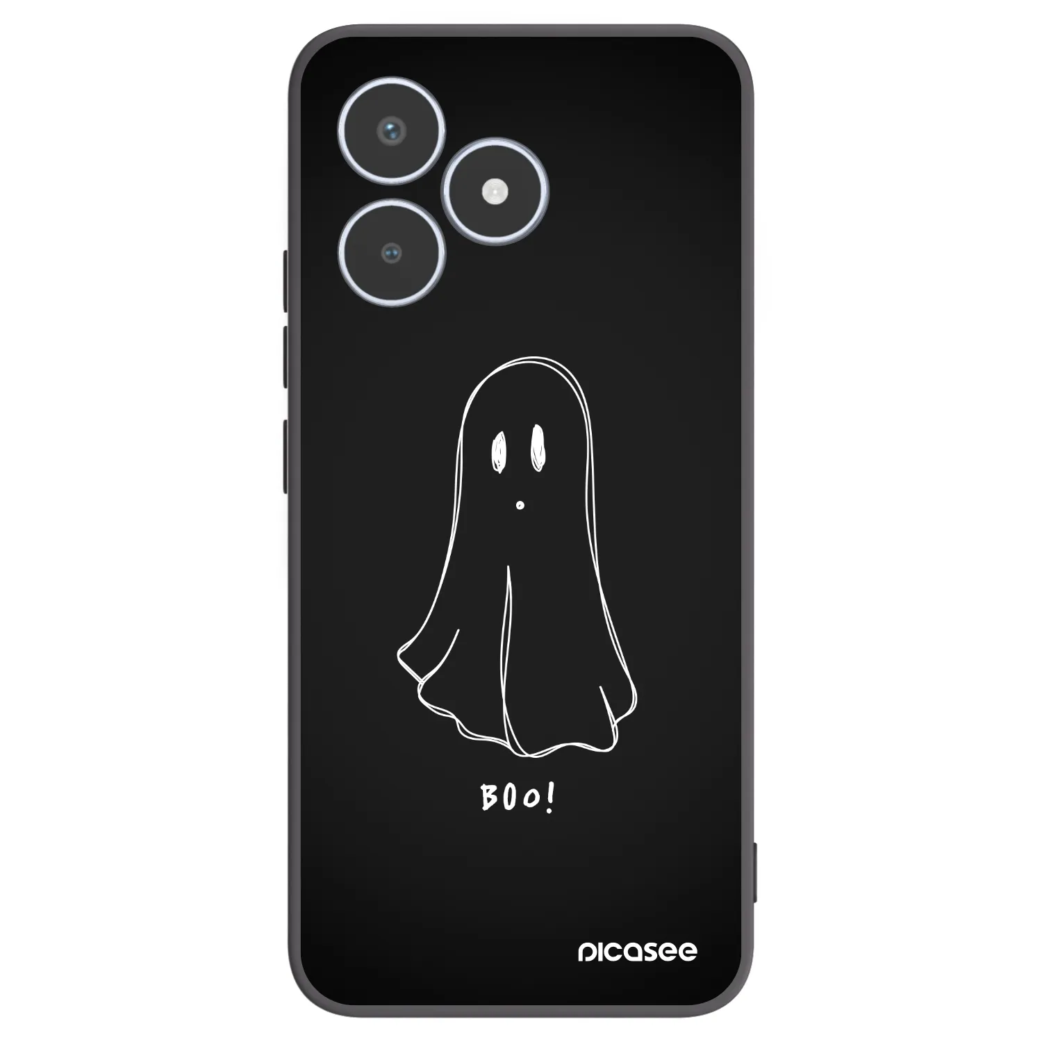 Picasee silikónový čierny obal pre Realme C53 - Ghost 2