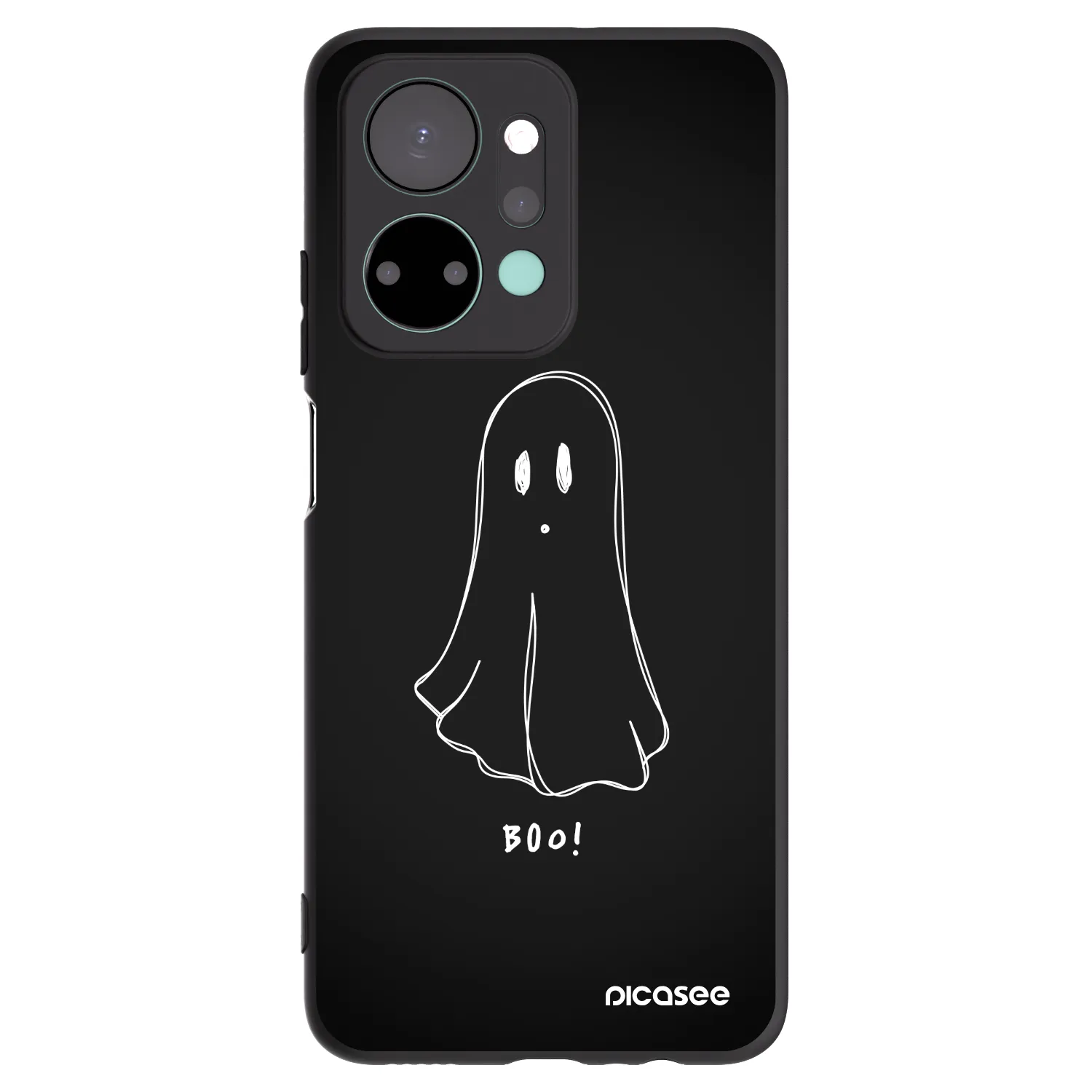 Picasee silikónový čierny obal pre Honor X7a - Ghost 2