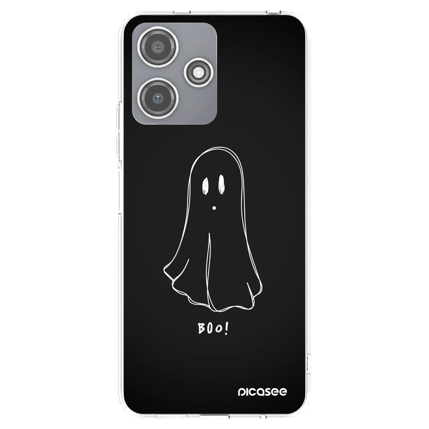 Picasee silikónový prehľadný obal pre Xiaomi Redmi 12 5G - Ghost 2