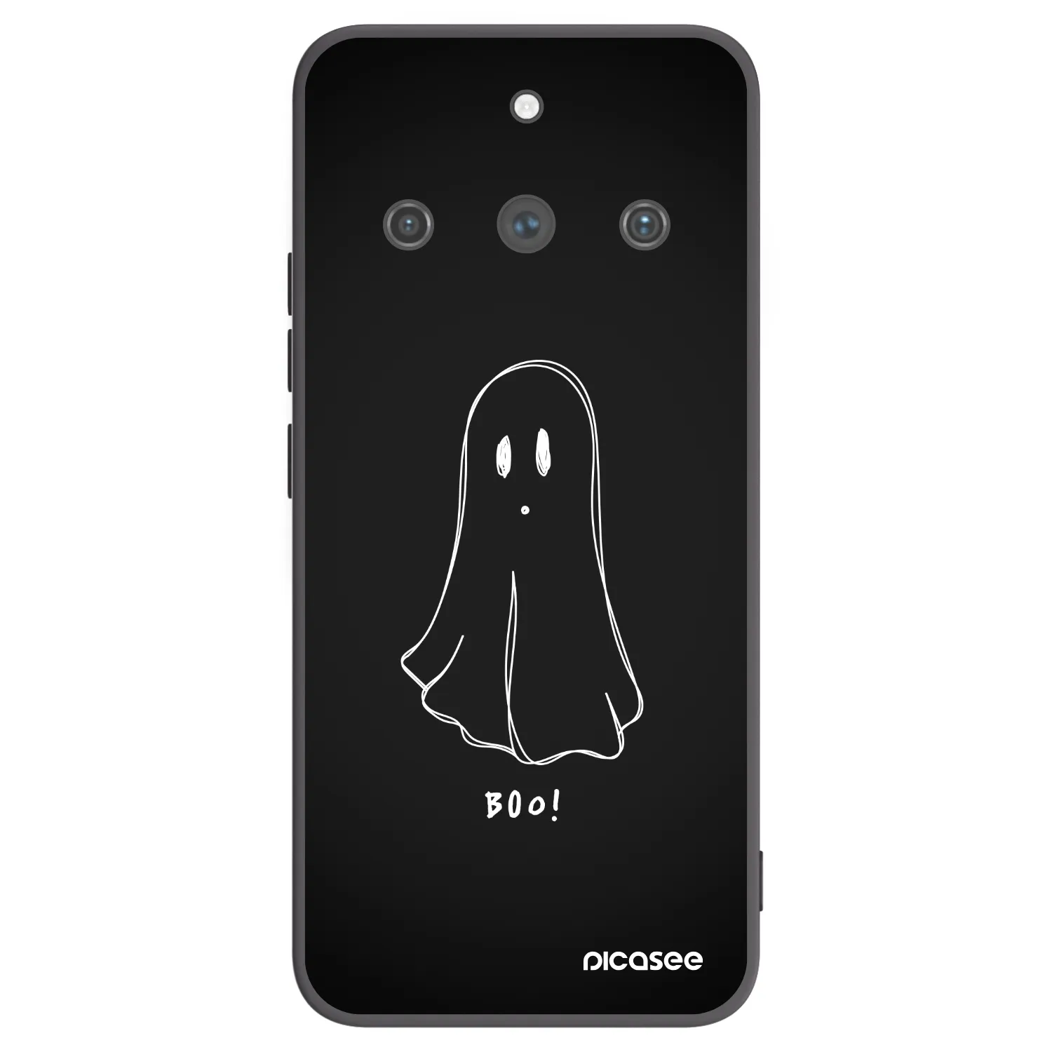 Picasee silikónový čierny obal pre Realme 11 Pro+ - Ghost 2