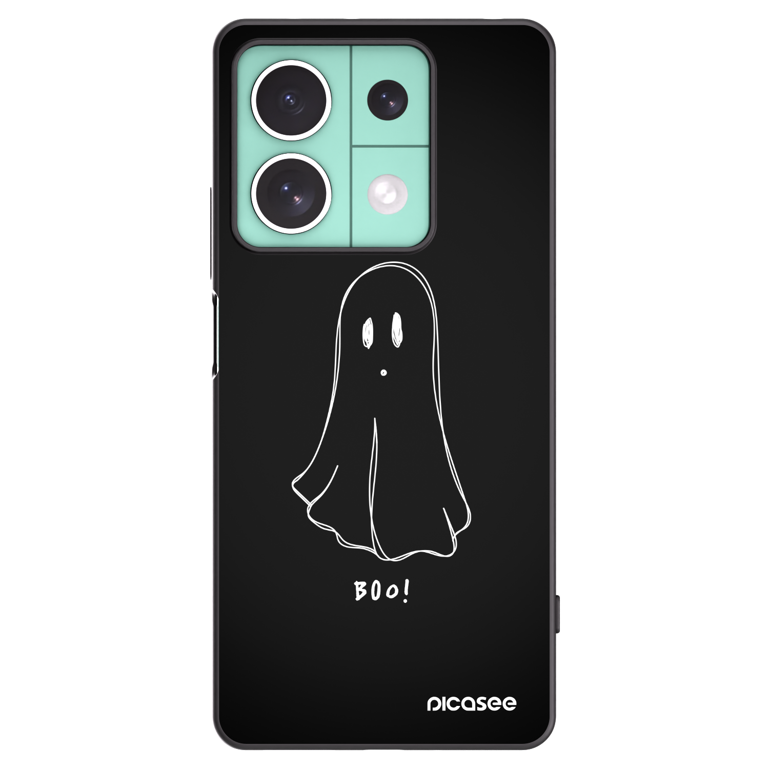 Picasee silikónový čierny obal pre Xiaomi Redmi Note 13 5G - Ghost 2