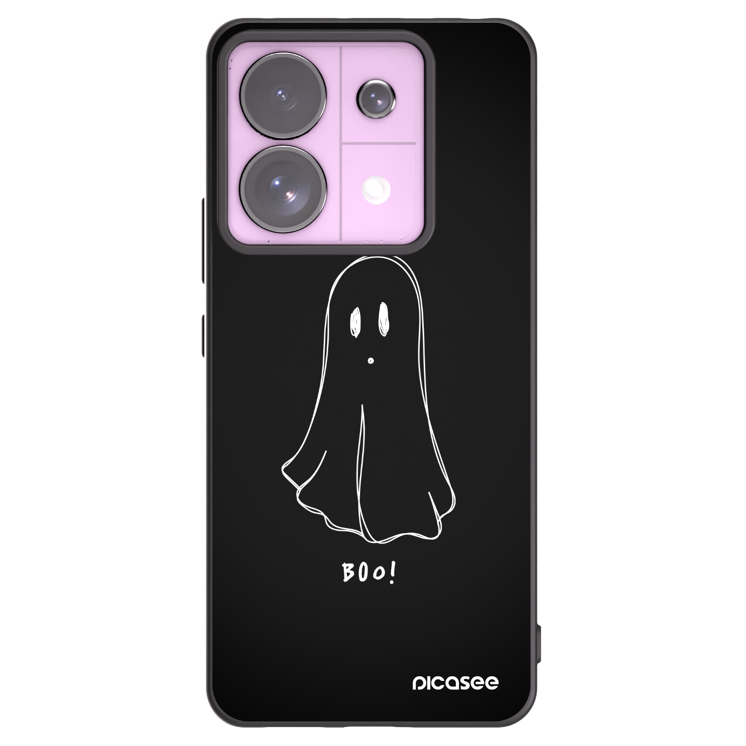 Picasee silikónový čierny obal pre Xiaomi Redmi Note 13 Pro 5G - Ghost 2