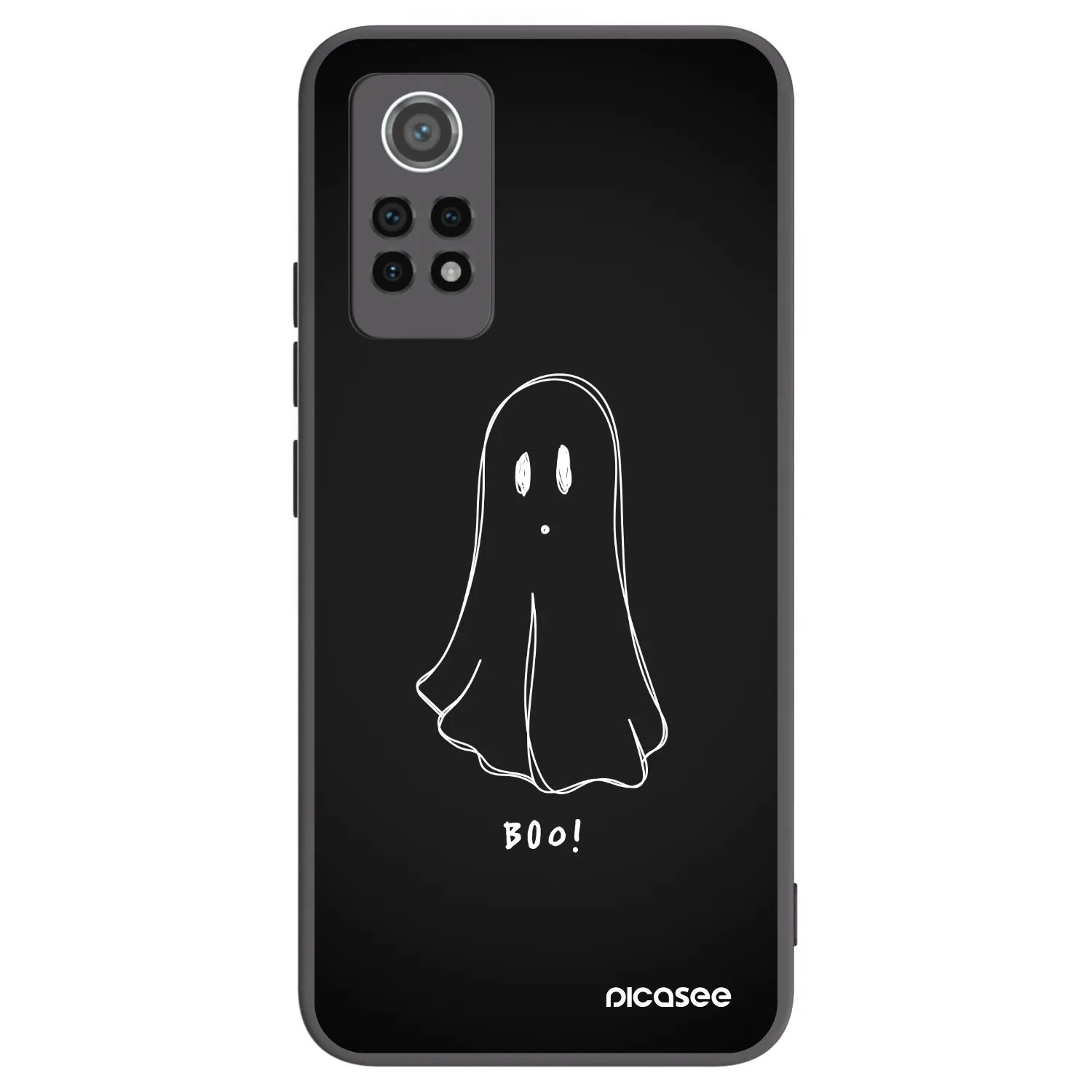 Picasee silikónový čierny obal pre Xiaomi Redmi Note 12 Pro 4G - Ghost 2